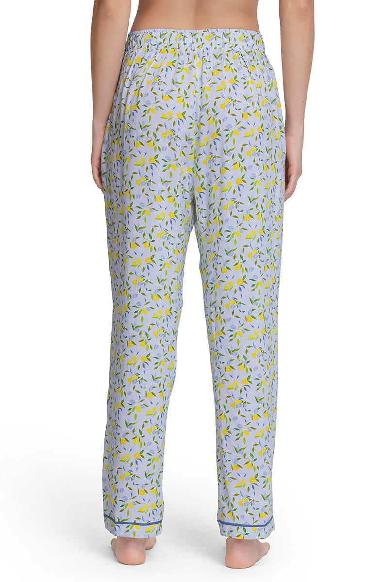  Full Length Pyjama Bottom - Lemon Leaf Pr、mySite、justintrudeaud