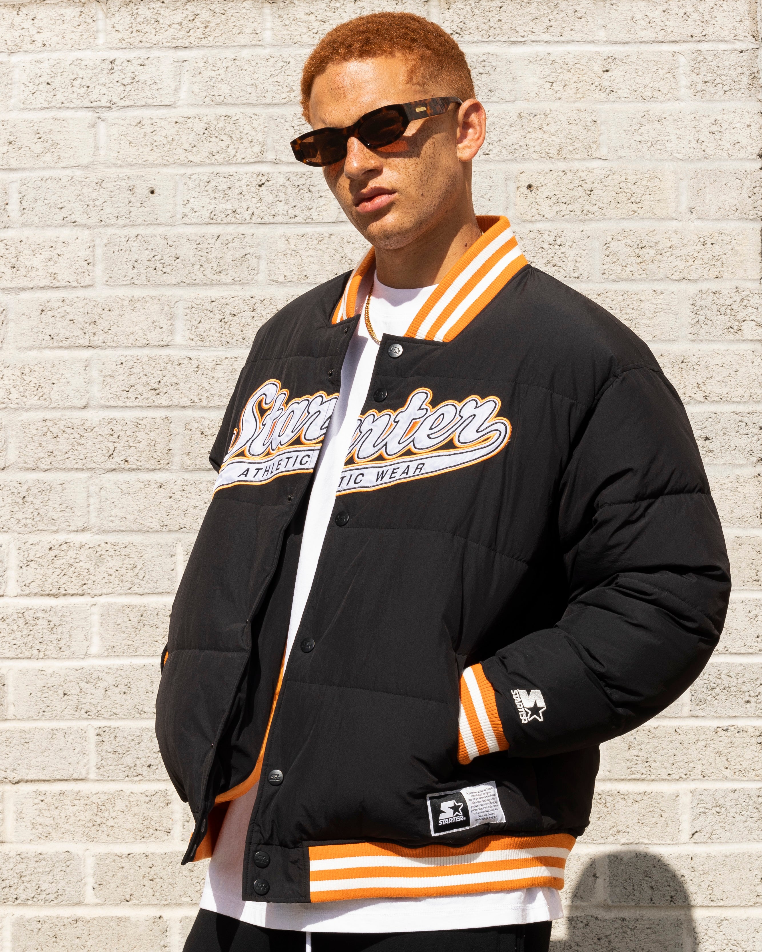 Starter Athletic Bomber Jacket Black、mySite、zt4zffjzw