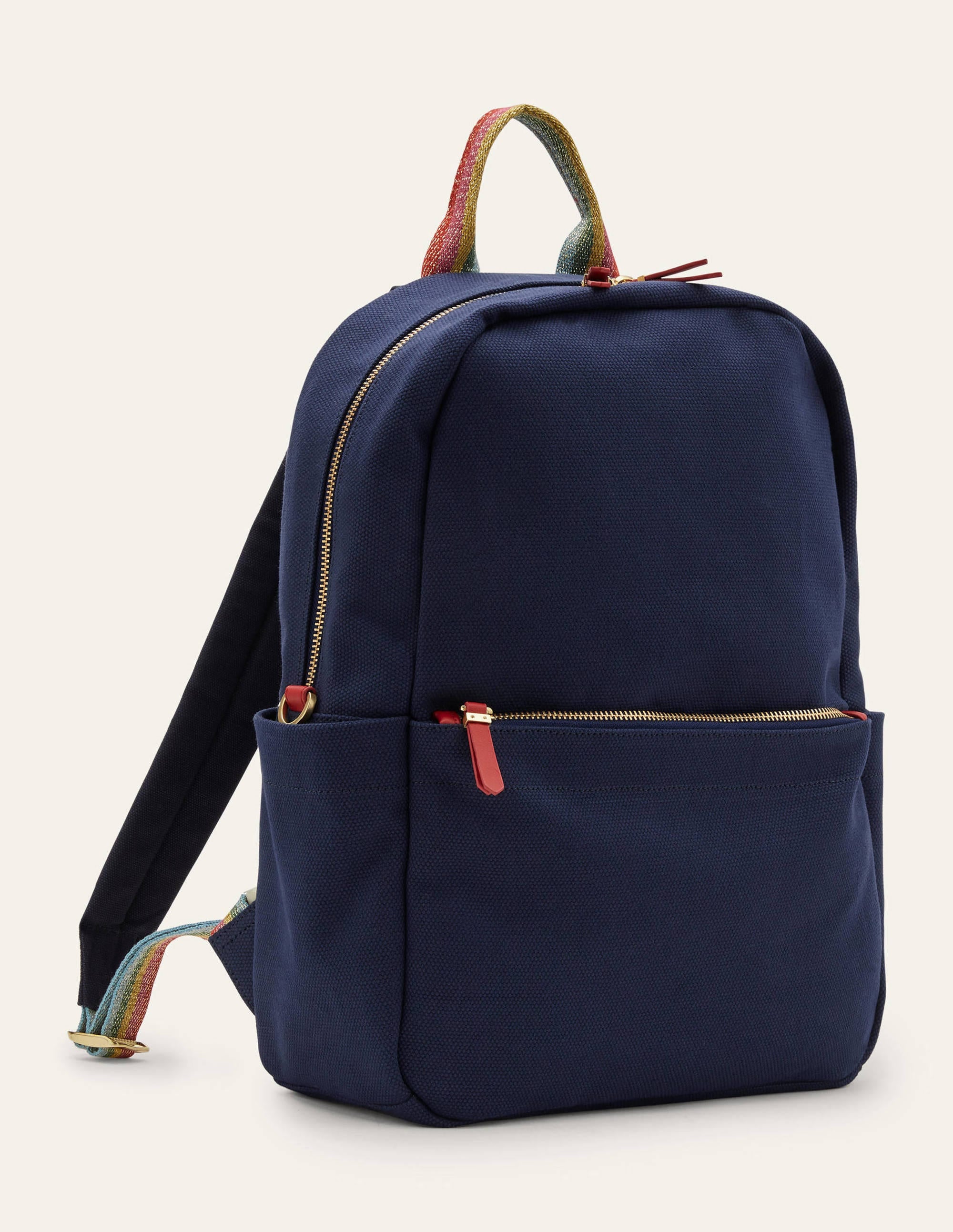  Olivia Canvas Backpack-Navy、mySite、ashleygrahame