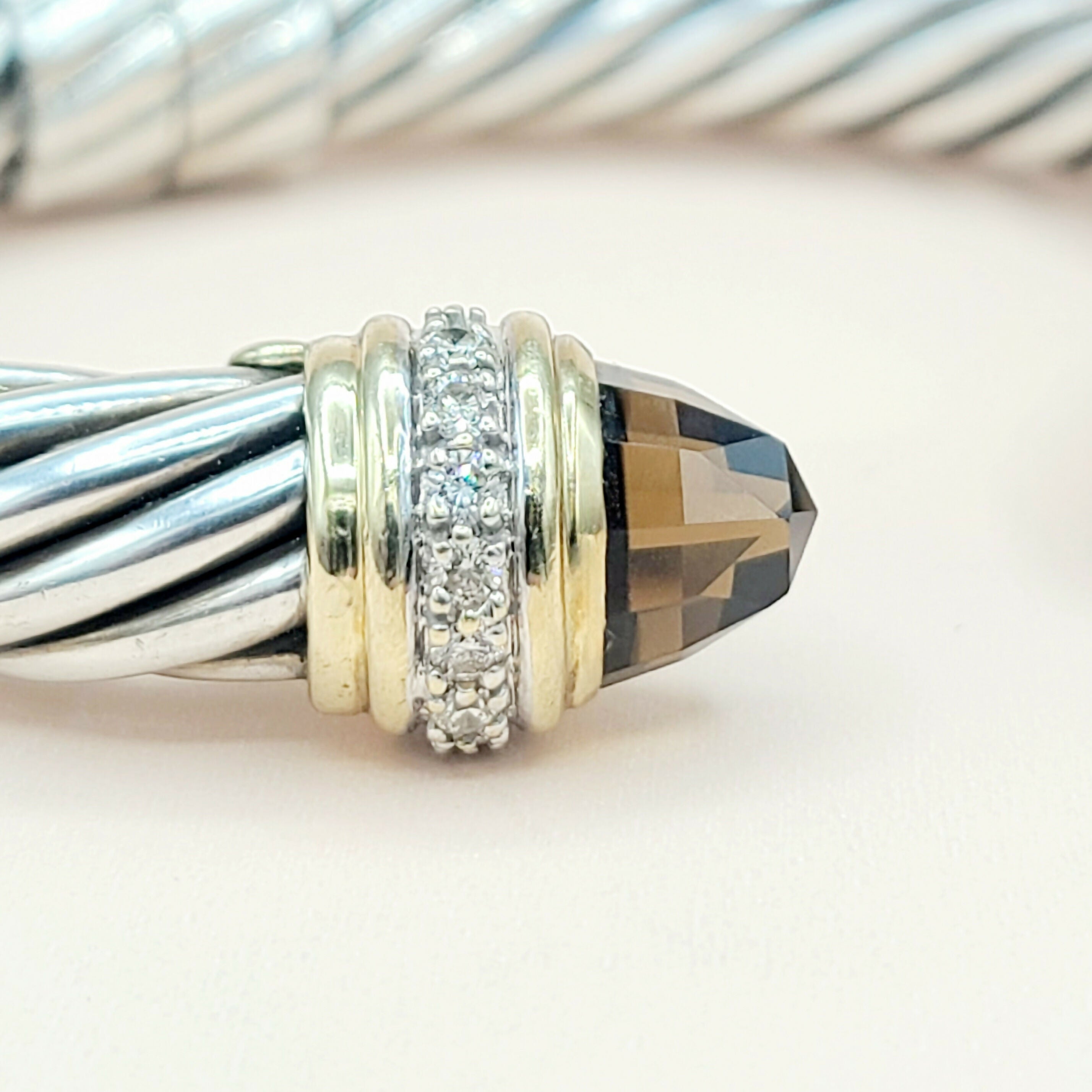 David Yurman Bracelet 10mm Smoky Quartz & Diamonds Gold、mySite、hinf8tx79