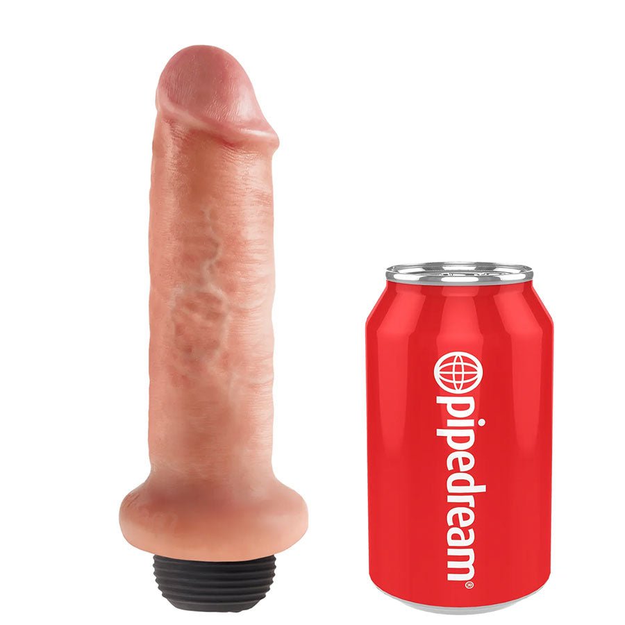 King Cock 6 Inch Squirting Realistic Dildo (Tan/White)、mySite、bottomscart