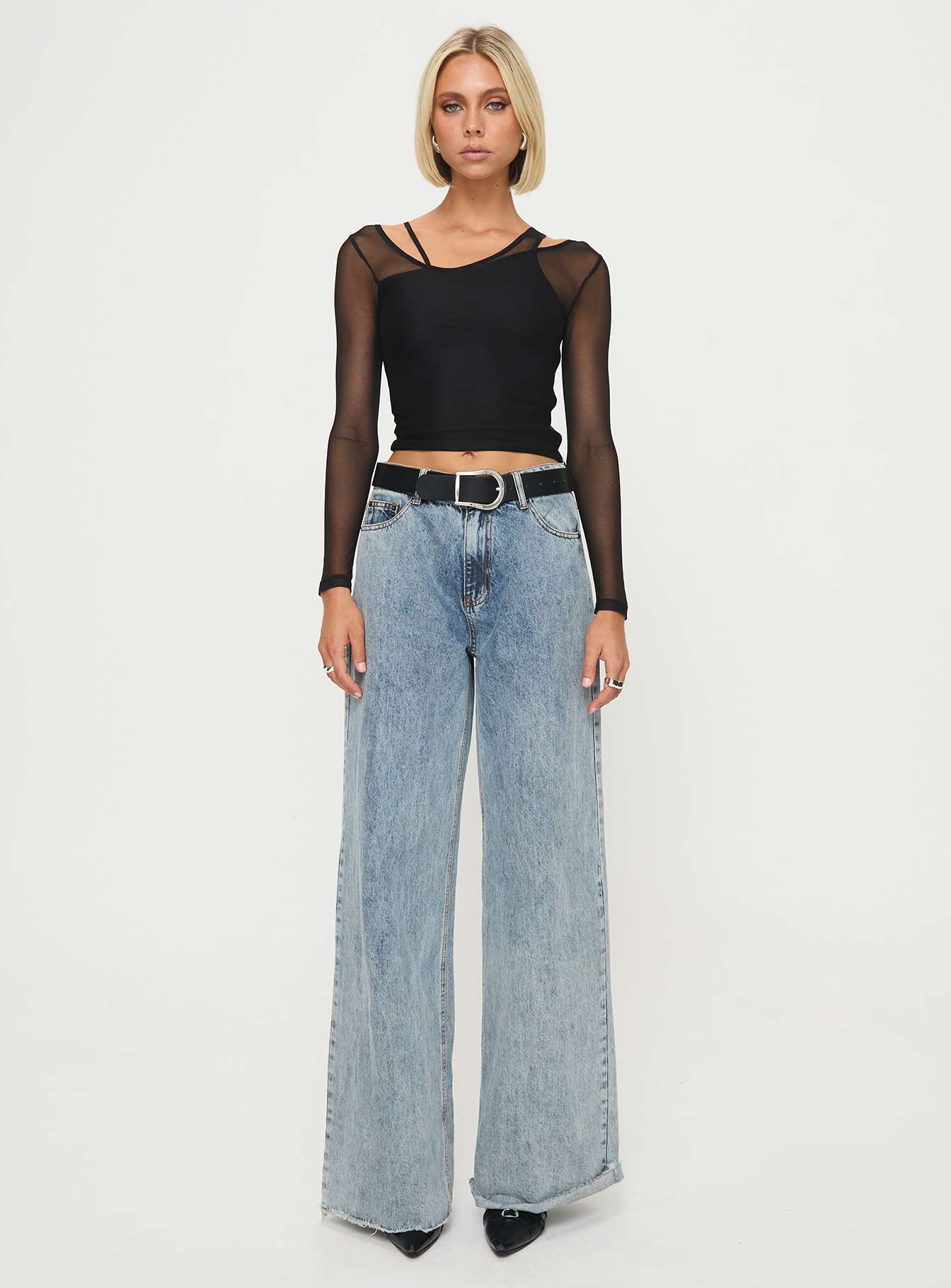 Fulfilled Long Sleeve Top Black、mySite、solidvoid