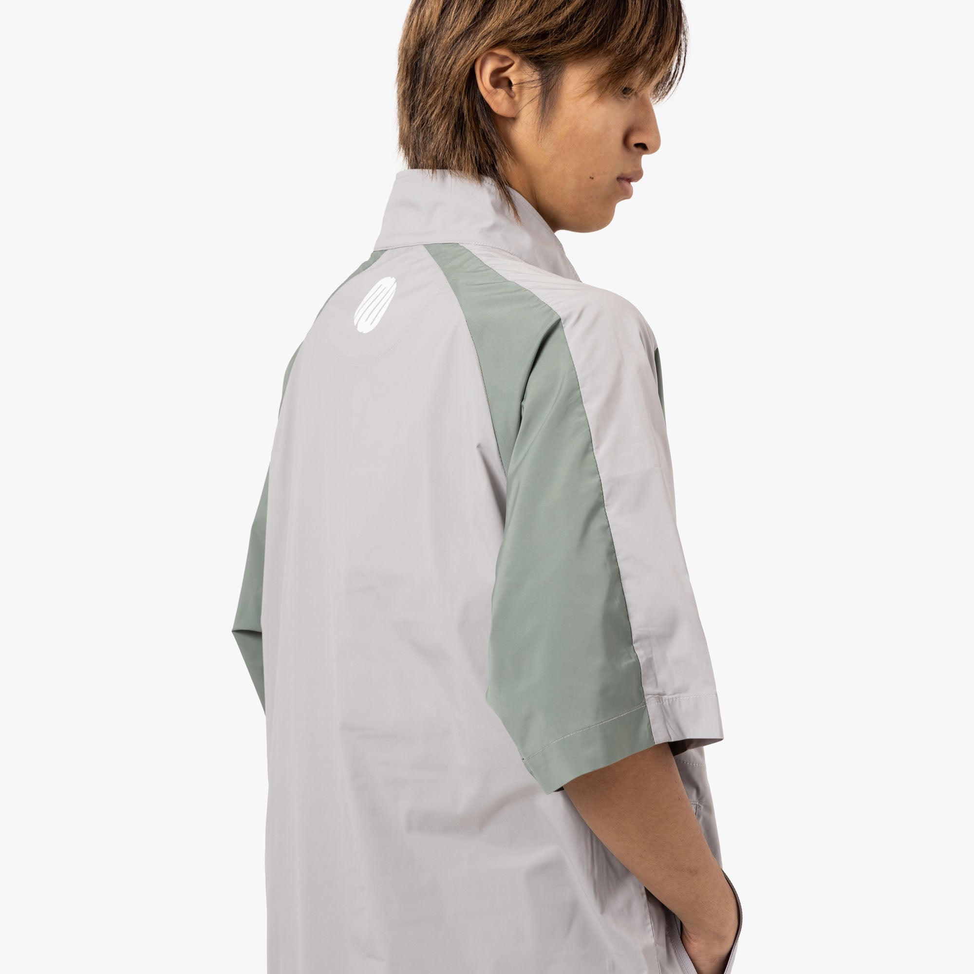  Metalwood Short Sleeve Paneled Wind Shirt Titanium / Sage、mySite、merchandisen