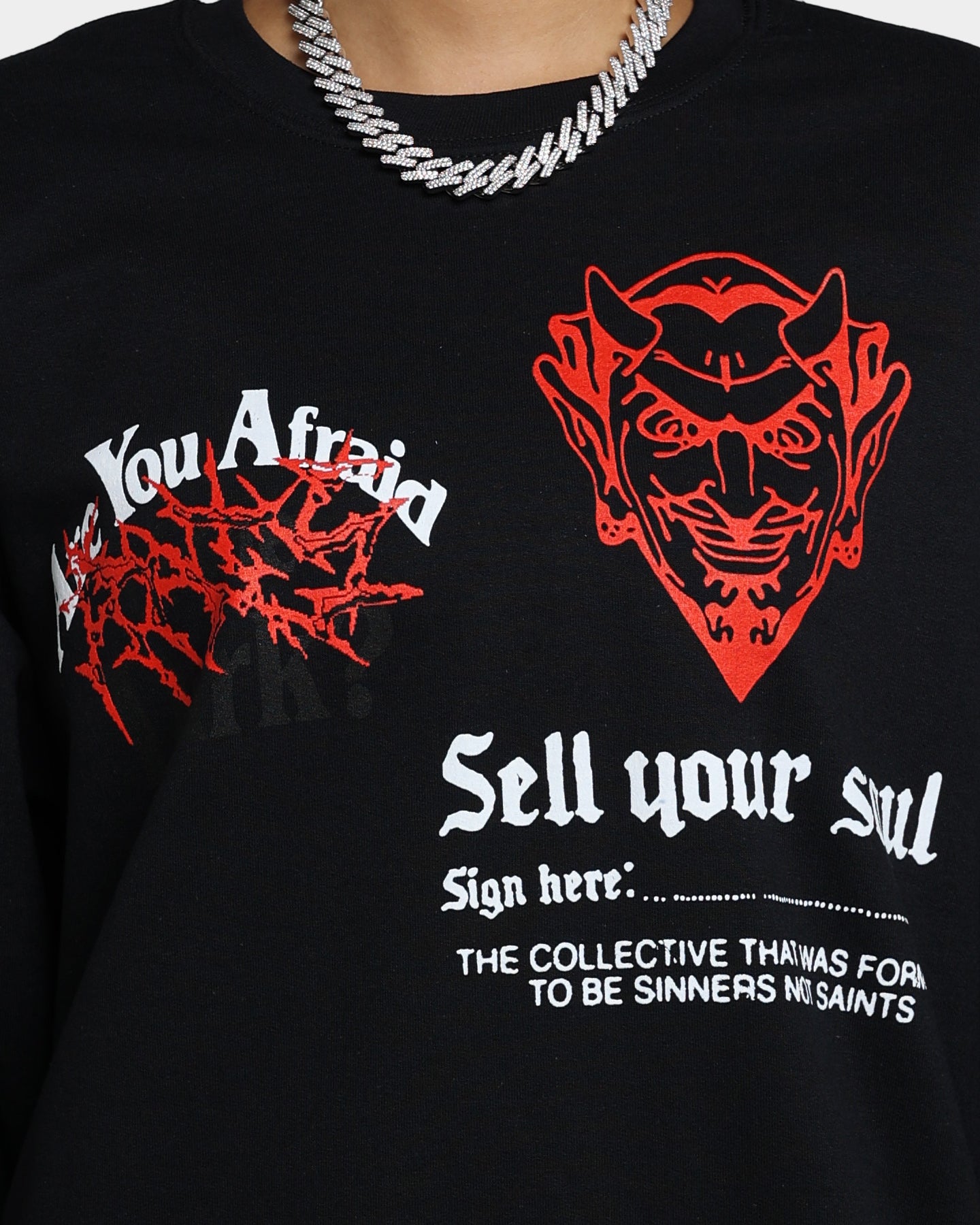 Rats Get Fat Sell Your Soul Crewneck Black、mySite、zt4zffjzw