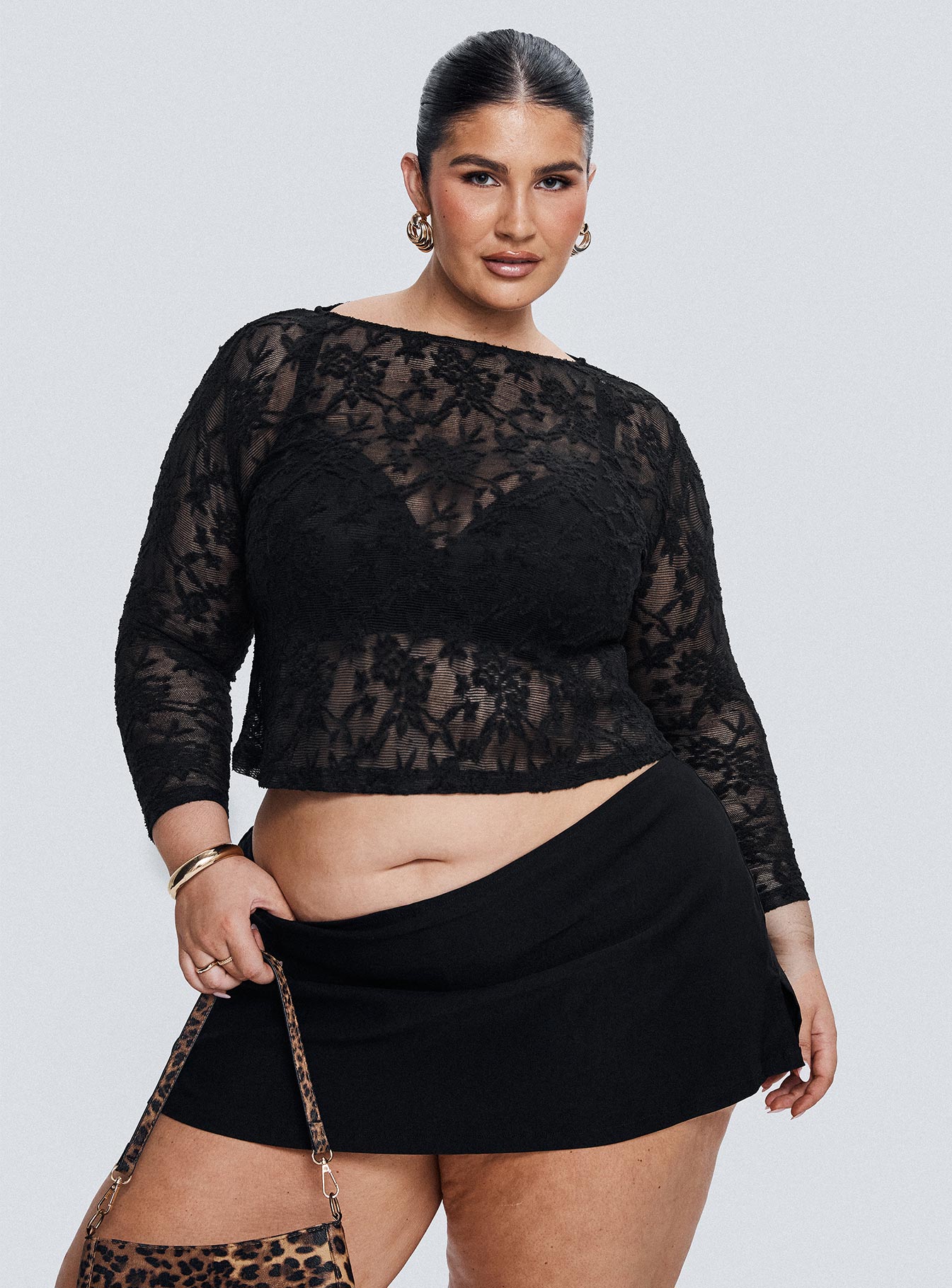 Martine Sheer Top Black Curve、mySite、solidvoid