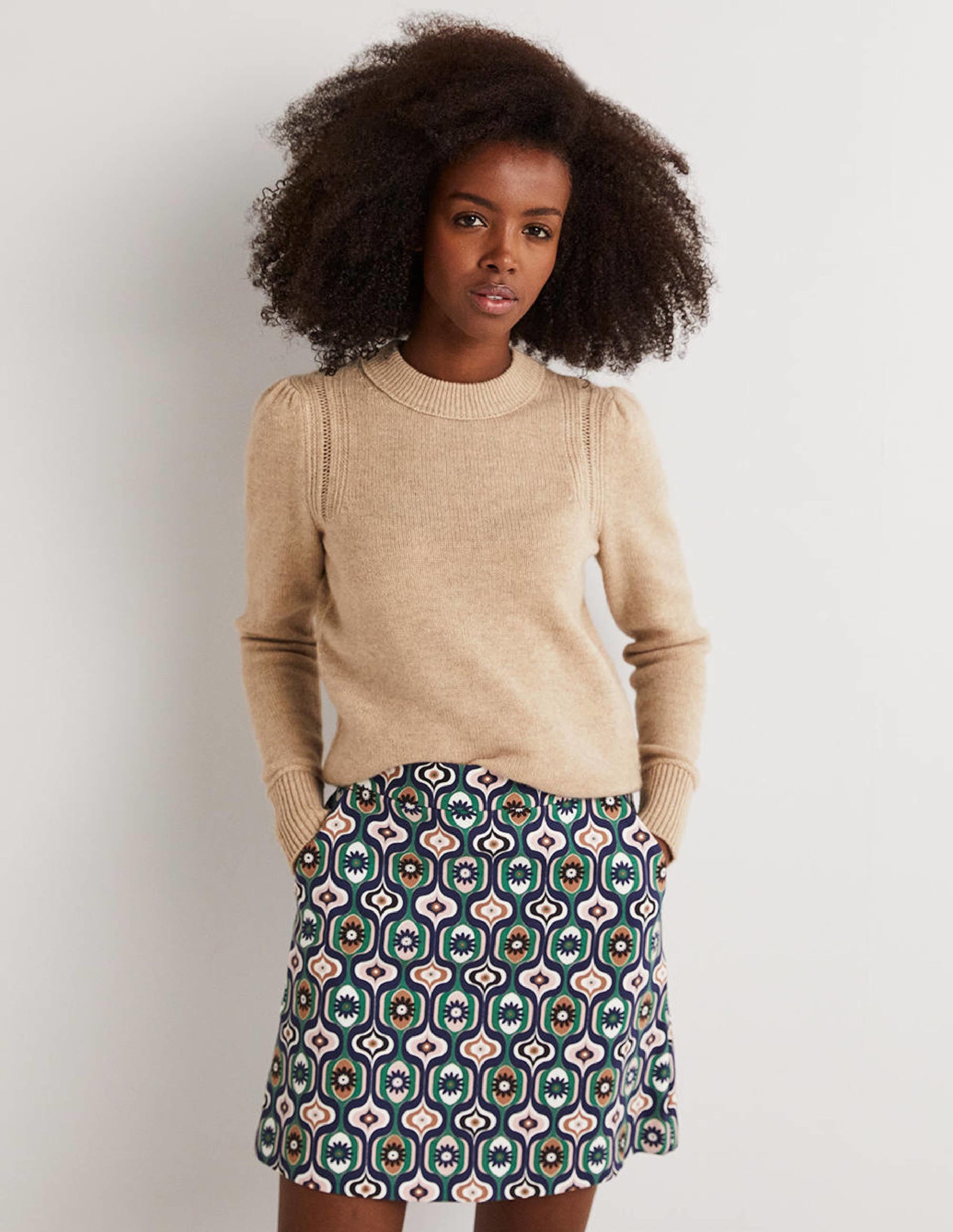  Lofty Cashmere Jumper-Chinchilla Melange、mySite、ashleygrahame