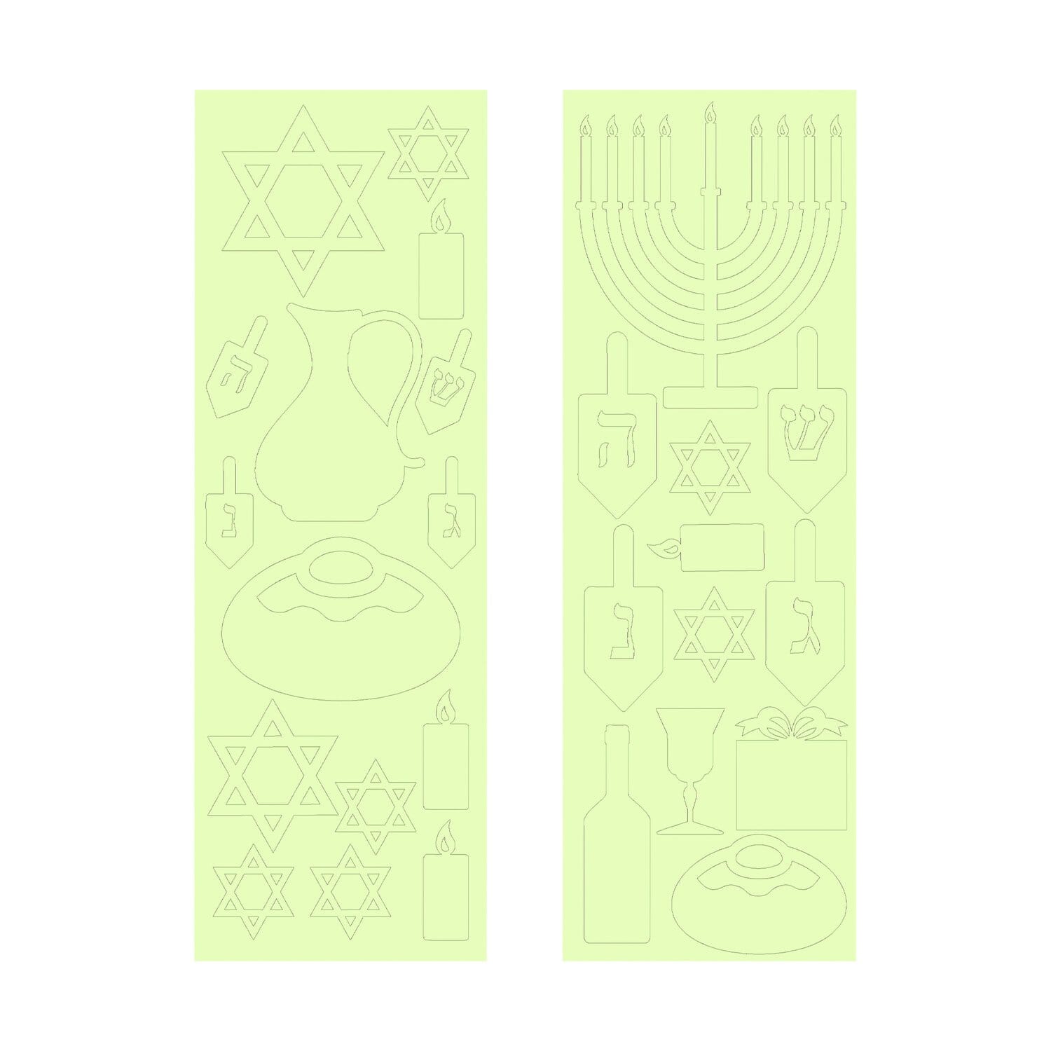 Hanukkah Gloplay Decals - Set of 27、mySite、topwebapps