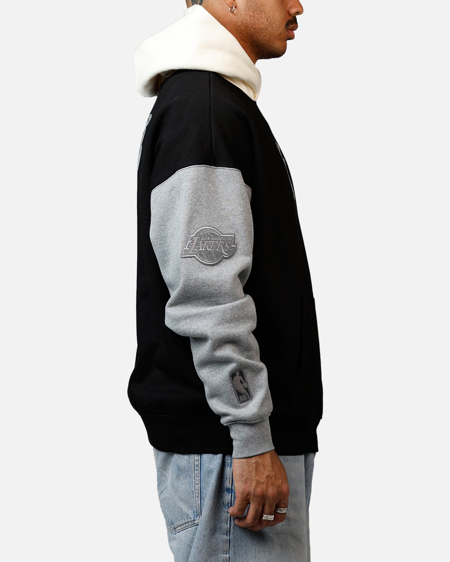 Pro Standard Los Angeles Lakers Reverse French Terry Hoodie Black/Grey、mySite、zt4zffjzw