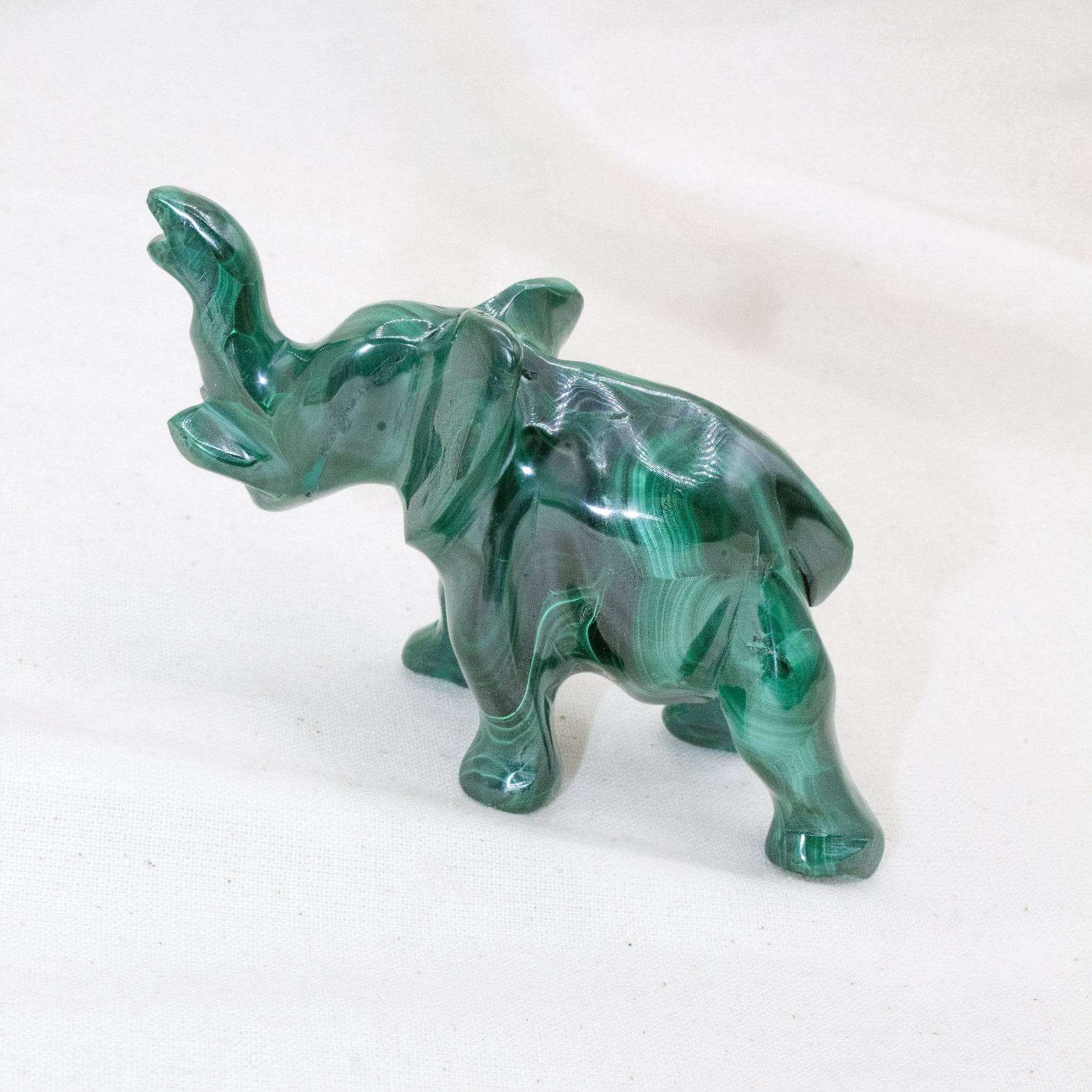 Genuine Malachite Elephants - Hand Carved - 1 of a Kind、mySite、hinf8tx79