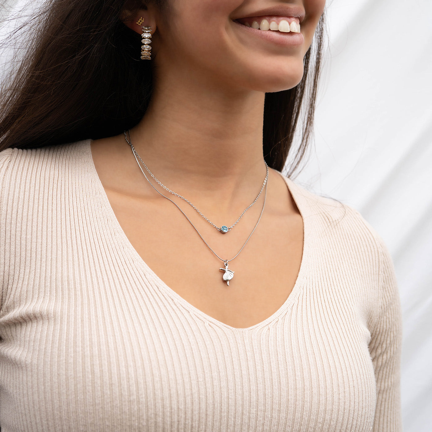 18K Gold PVD Stainless Steel Ballerina Charm / PDL0094、mySite、dreamappss