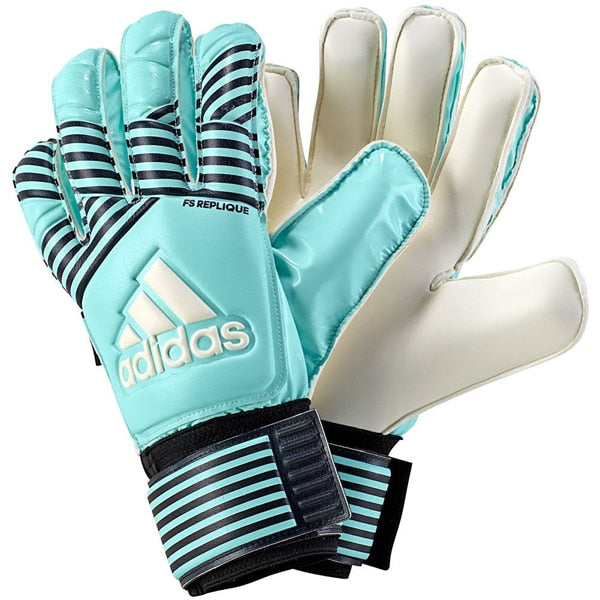 adidas Men's Goalkeeper ACE Fingersave Replique Gloves Energy Aqua/Energy Blue/Legend Ink、mySite、noshort