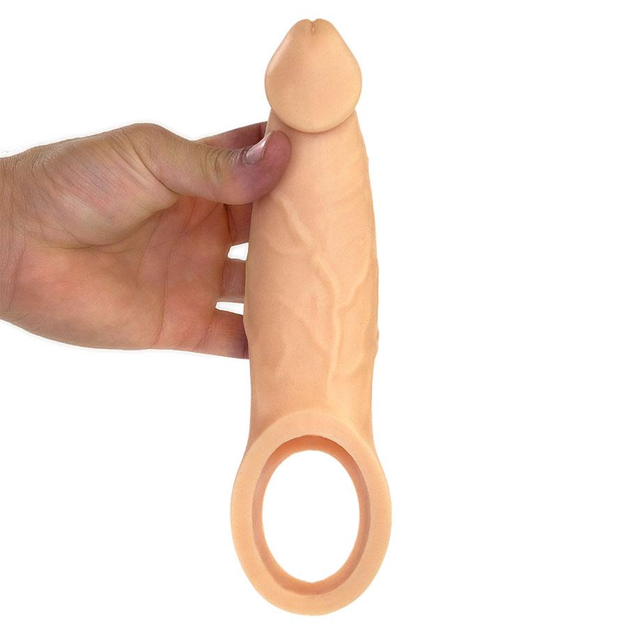 9 Inch Realistic Performance Penis Sleeve Natural Silicone Girth Enhancer、mySite、bottomscart