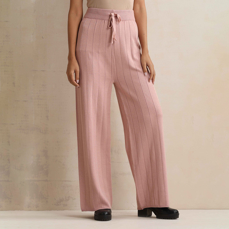 Woolen Solid Flared Pant For Women | Pink、mySite、camillekostekn
