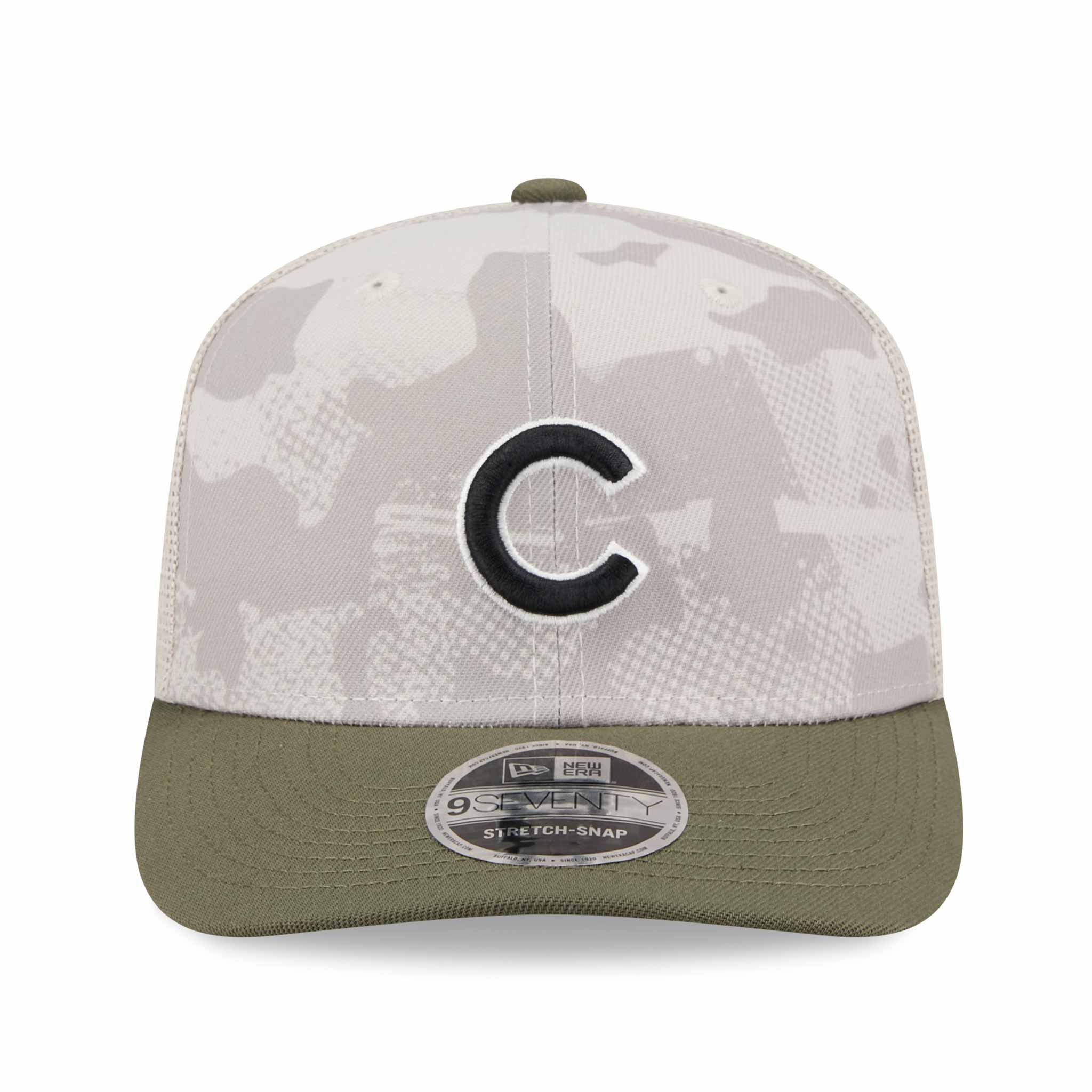 Chicago Cubs New Era 2025 Armed Forces Day 9SEVENTY Stretch Snap Adjustable Cap、mySite、vikingsvslions