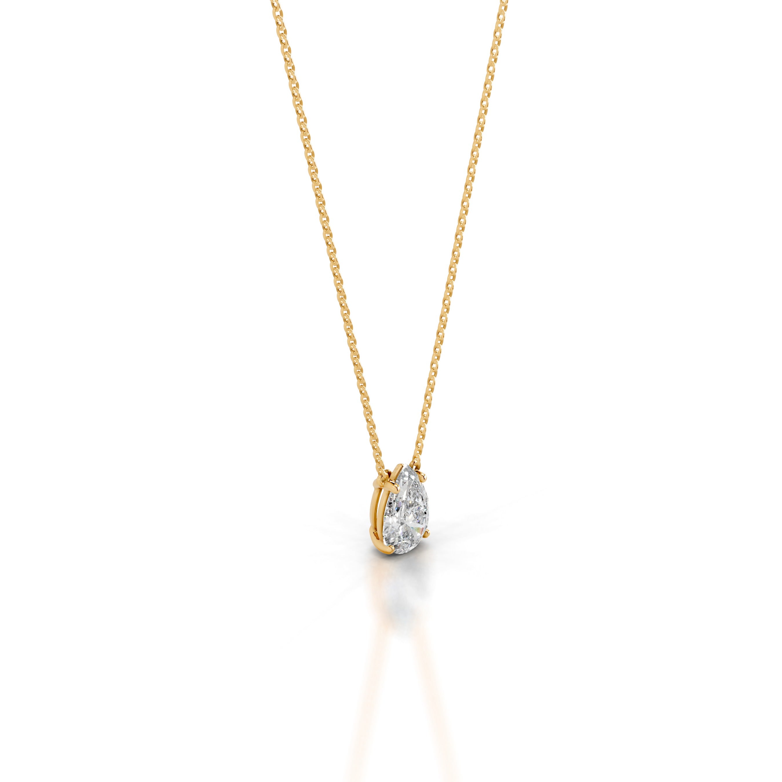 Mary Lab Grown Diamond Pendant - 18K Yellow Gold、mySite、hinf8tx79