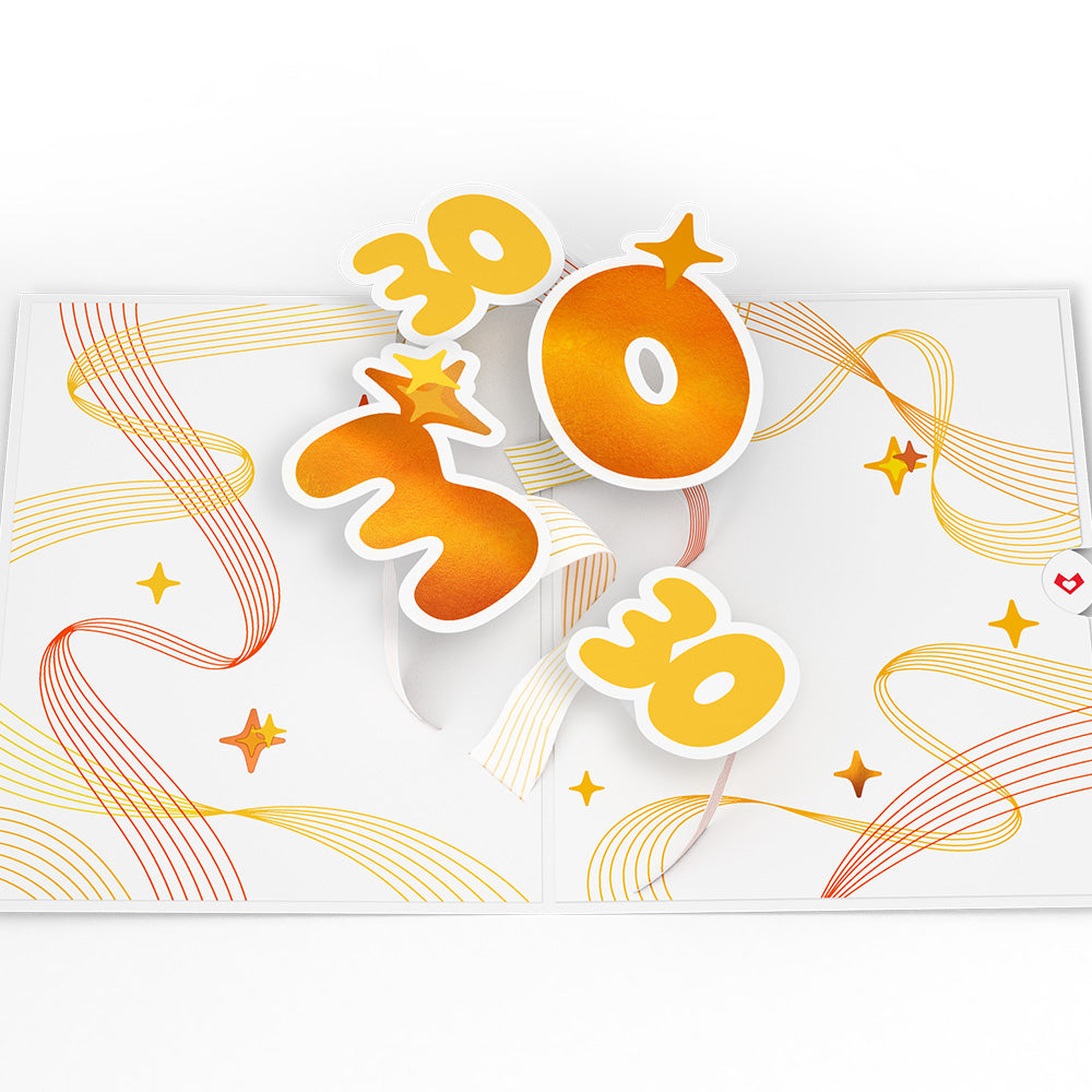 Good Times, Good Vibes 30th Birthday Pop-Up Card、mySite、solidvoid