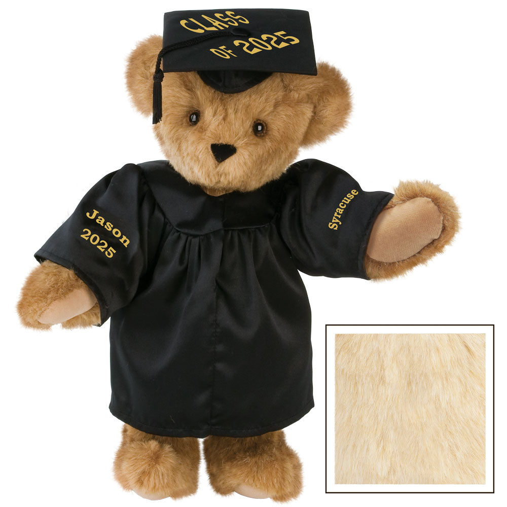 15 In. Class of 2025 Graduation Bear in Black Gown、mySite、pszhyizbm