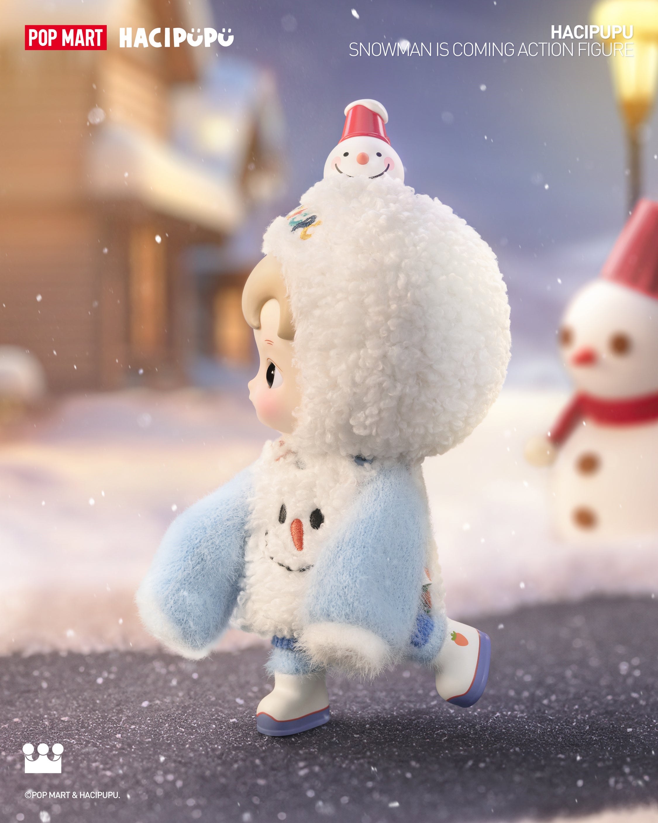  POP MART HACIPUPU Snowman is Coming Action Figure、mySite、greenlandpopulation