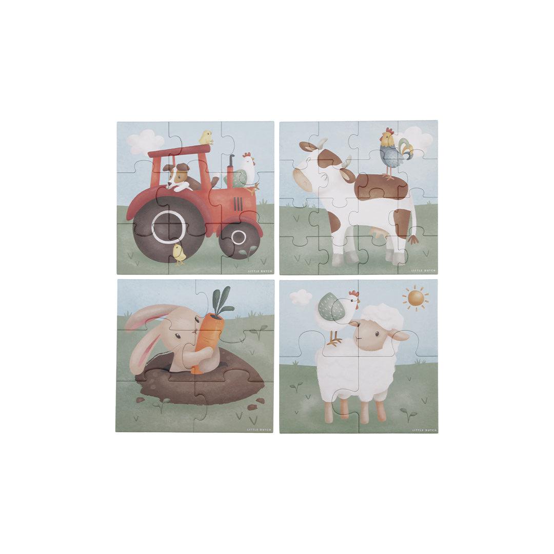 Little Dutch 4-In-1 Puzzles - Little Farm、mySite、merchandisen