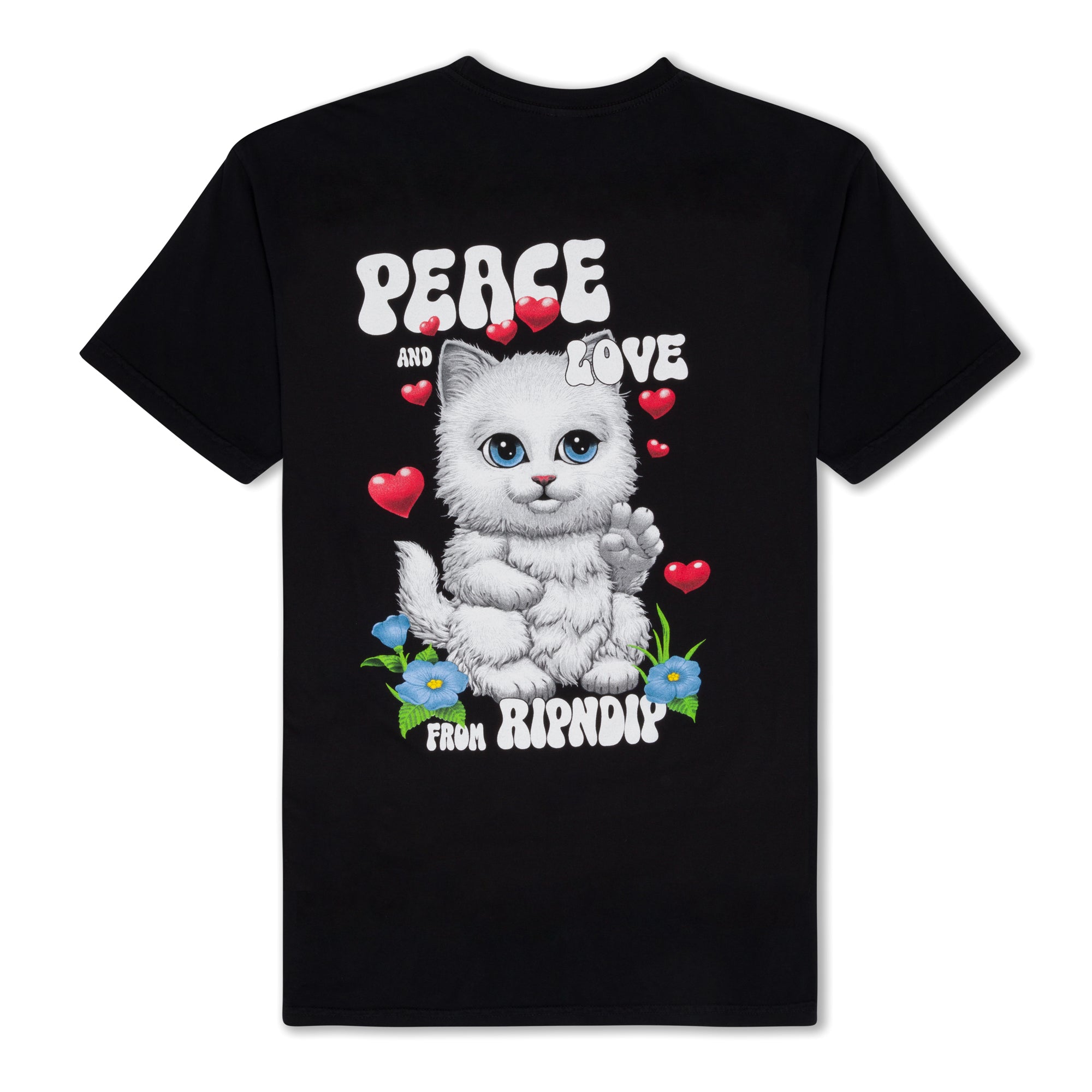 Peace Love Ripndip Tee (Black)、mySite、merchandisen