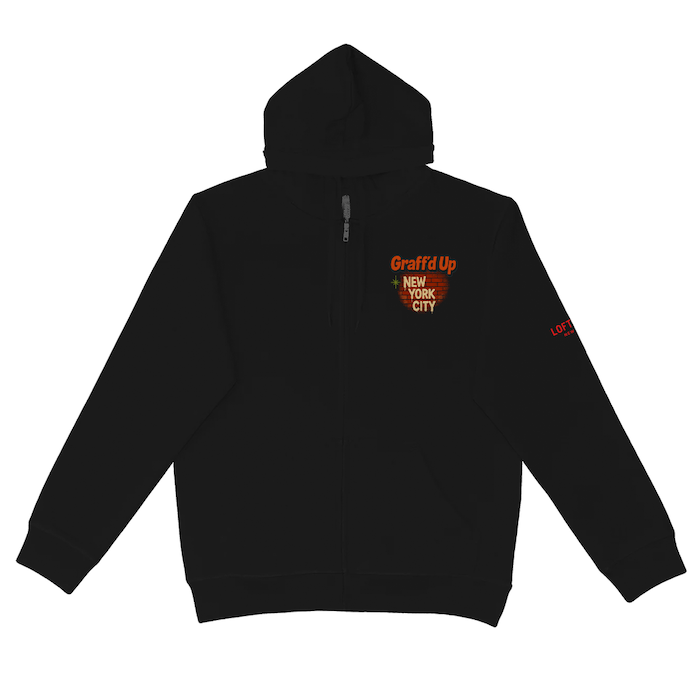 Graff'd Up New York City Black Heavy Blend Zip Hoodie (6 Sizes)、mySite、vikingsvslions