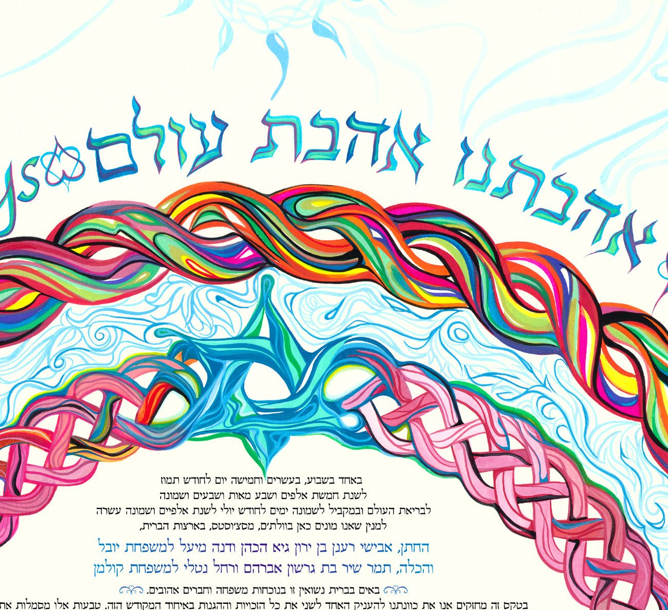  Tying the Knot of Love Ketubah by Nava Shoham、mySite、elrpsem3k
