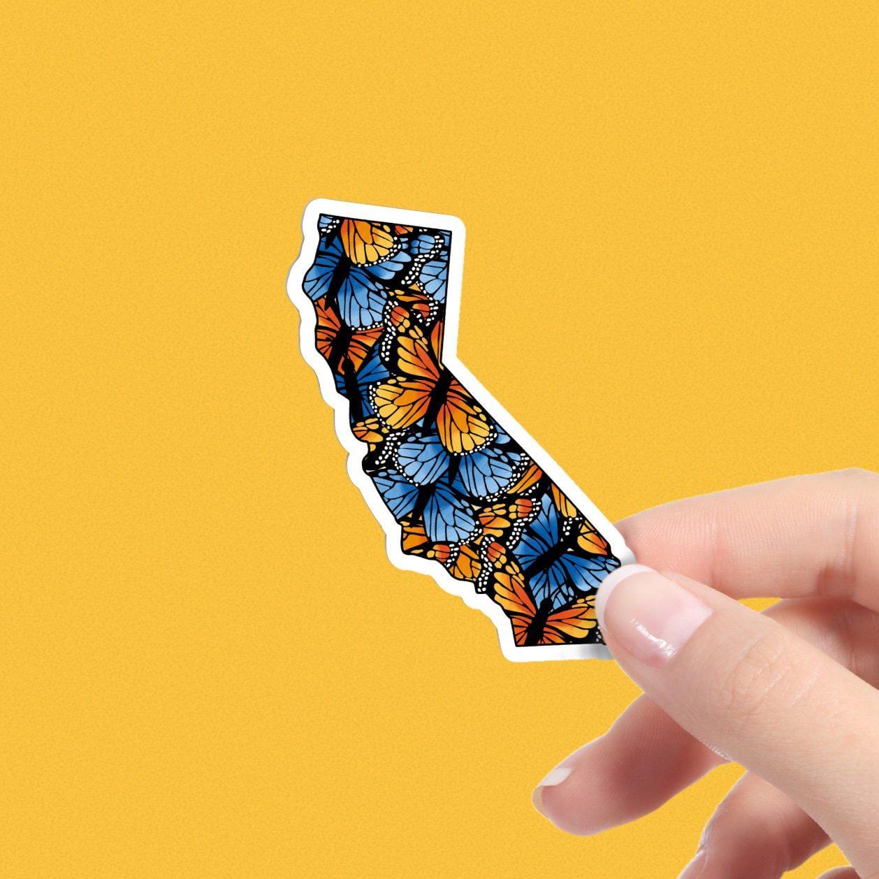  California Butterfly Pattern Sticker、mySite、elrpsem3k