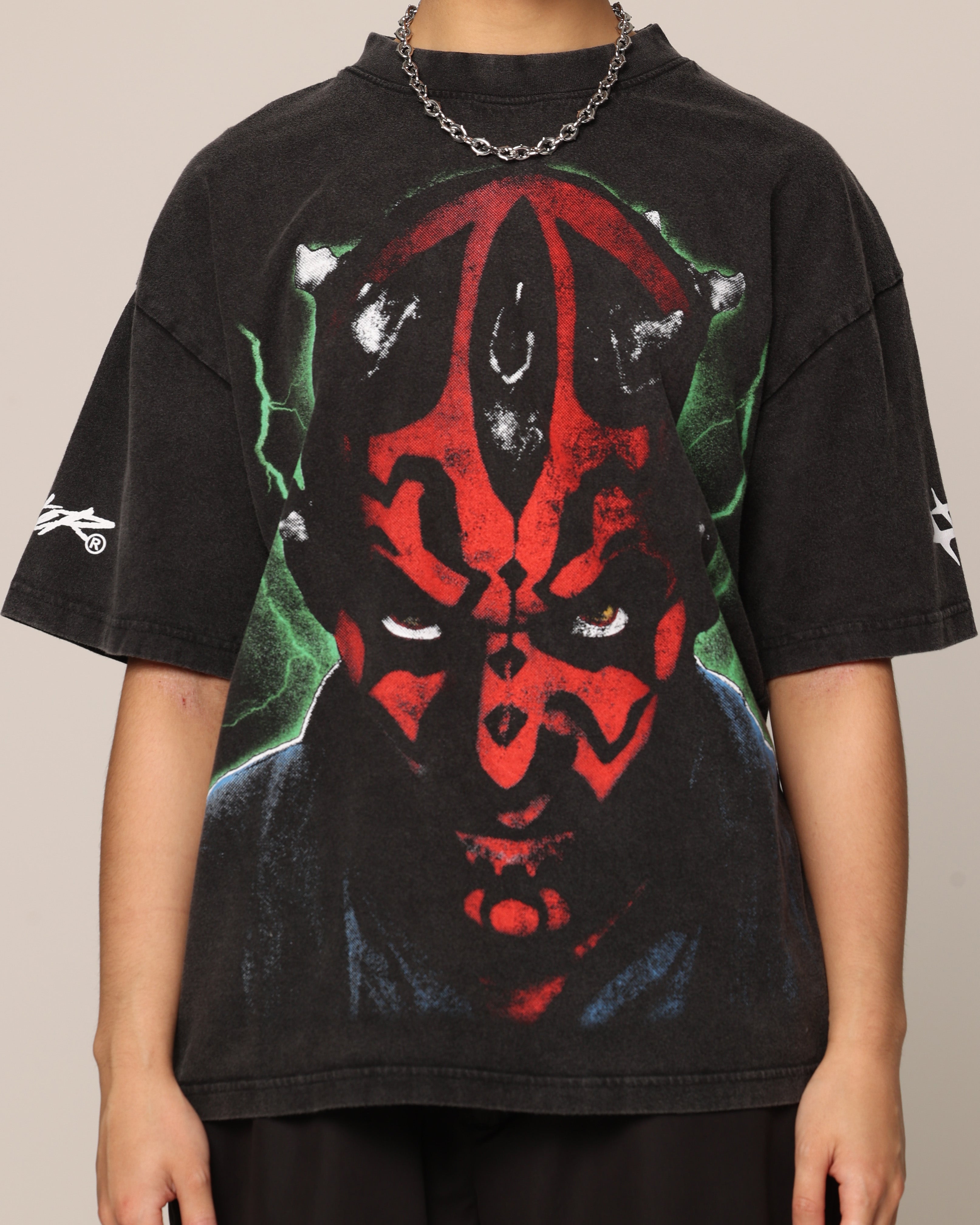 Star Wars Darth Maul T-Shirt Vintage Black、mySite、zt4zffjzw