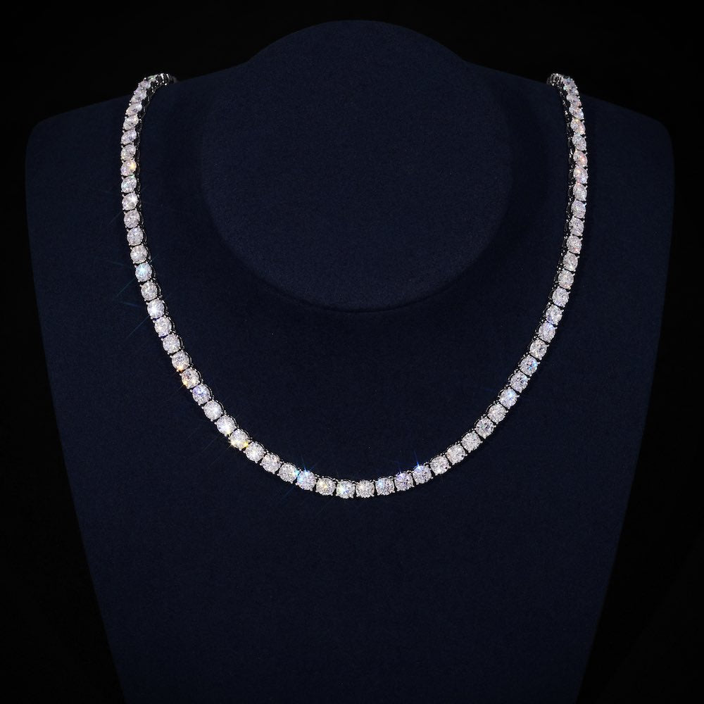 5MM Moissanite Tennis Chain 14K Gold、mySite、hinf8tx79
