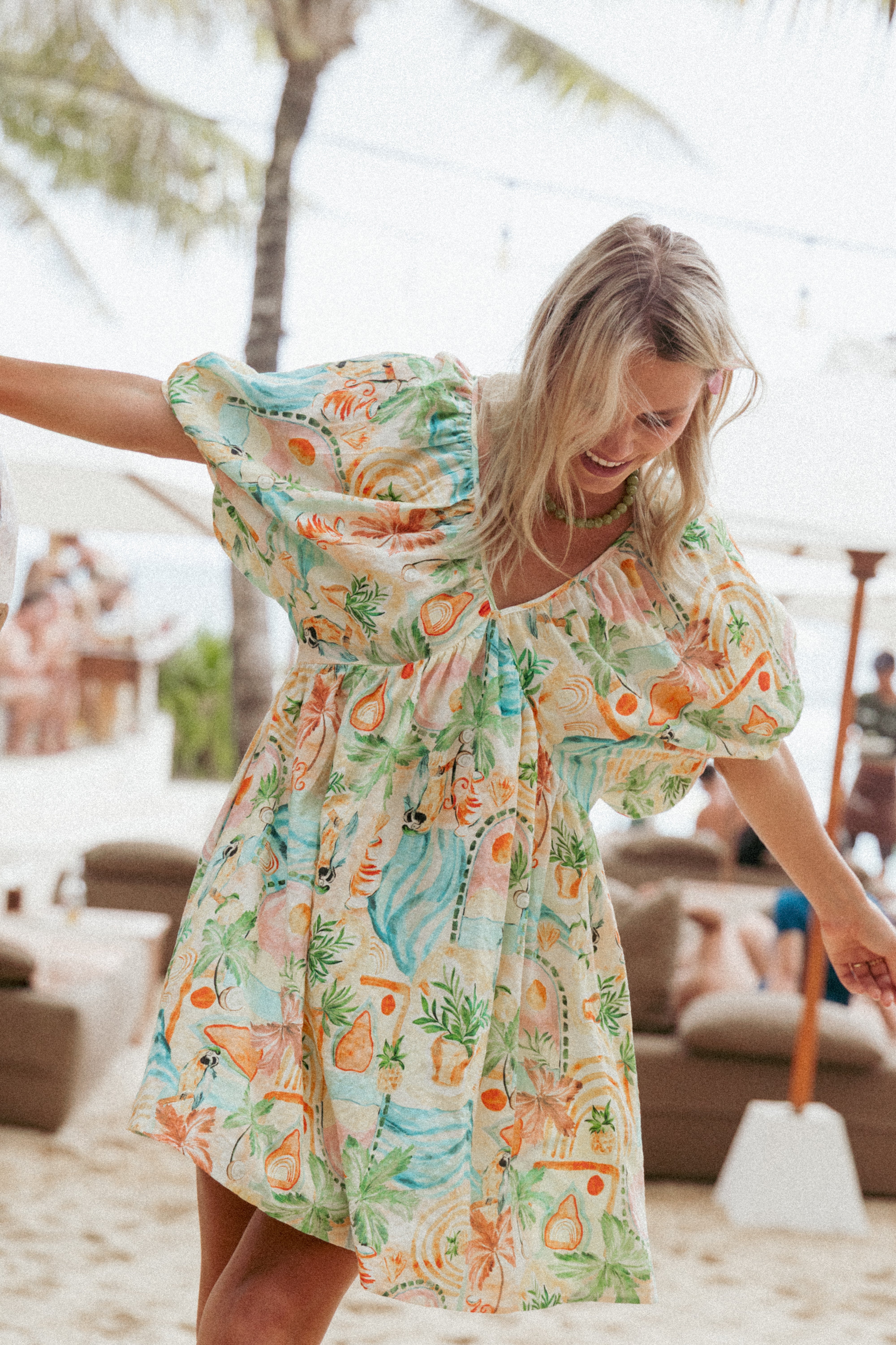  Cadhla Mini Dress - Golden Palm、mySite、sugarbowlscore