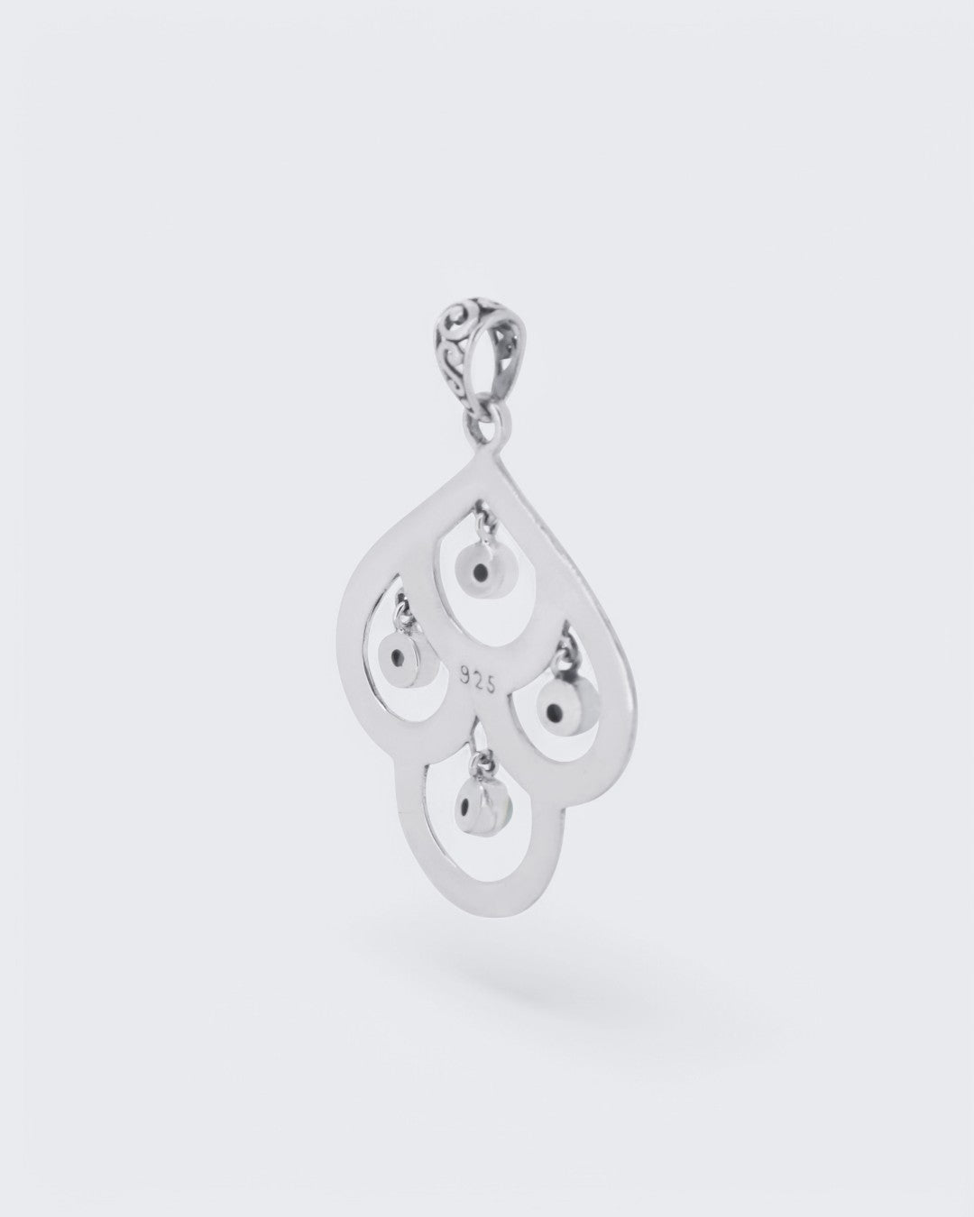 Sterling Silver Multi-Loop Larimar Pendant、mySite、topwebapps