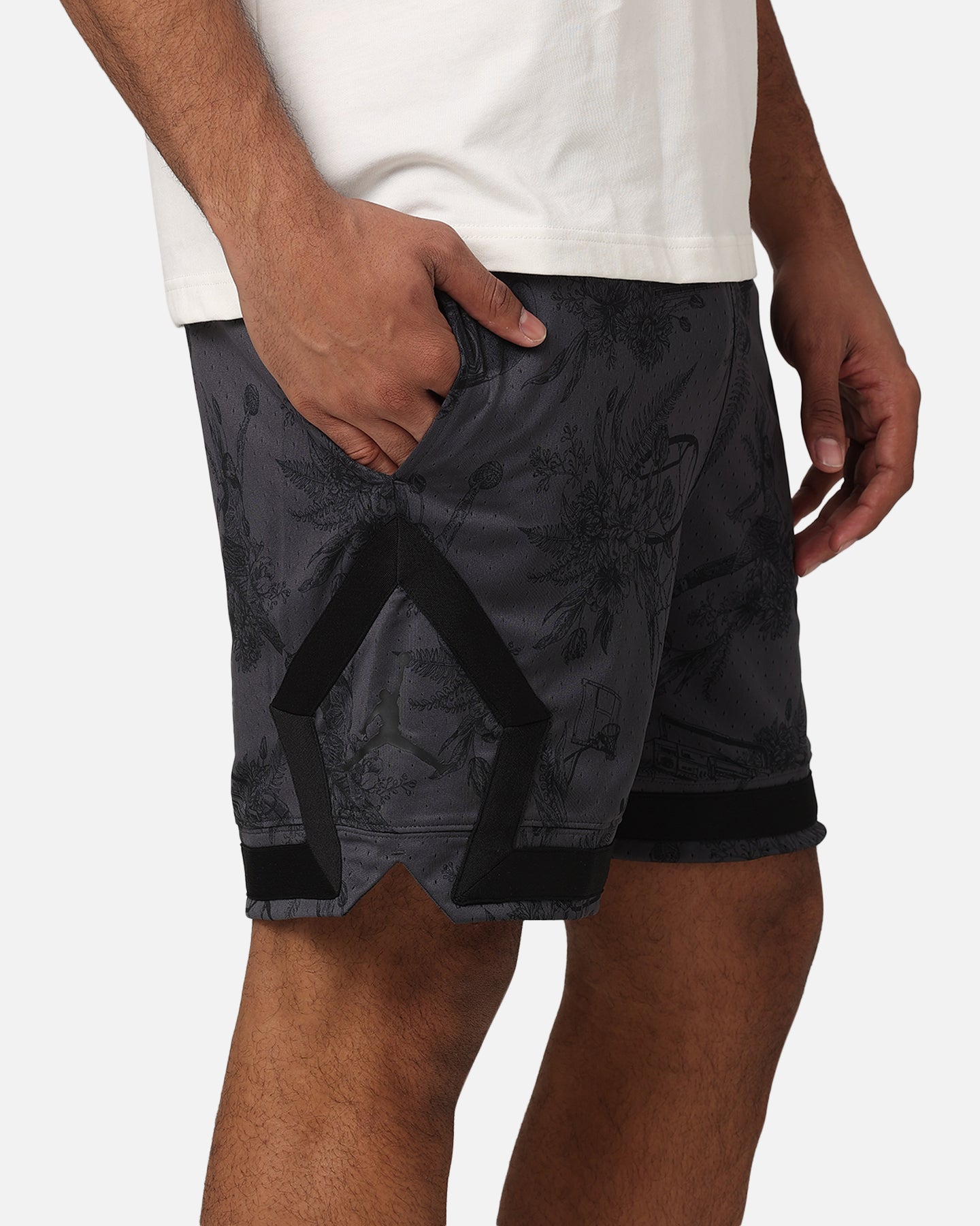 Jordan DRI-Fit Sport Printed Diamond Shorts Black/Dark Shadow、mySite、zt4zffjzw