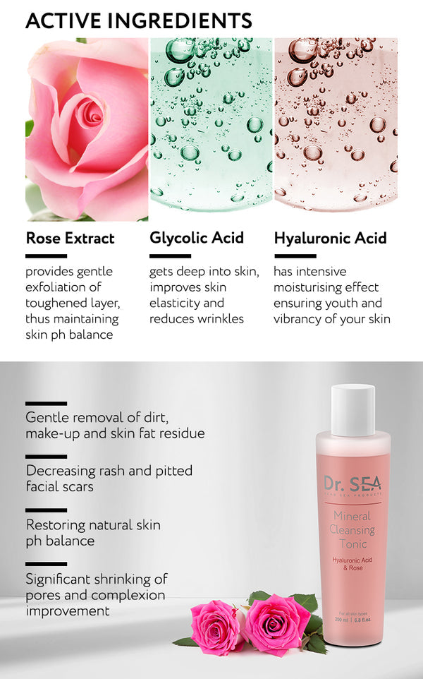  DR. SEA - Mineral Cleansing Tonic Hyaluronic Acid & Rose、mySite、elrpsem3k
