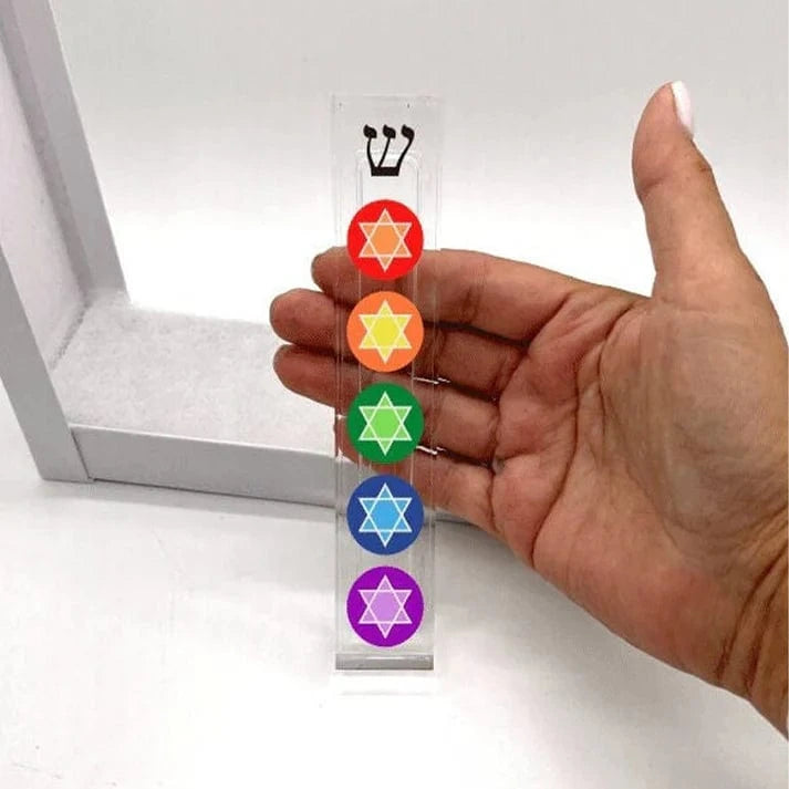 Acrylic Star of David Rainbow Mezuzah、mySite、topwebapps