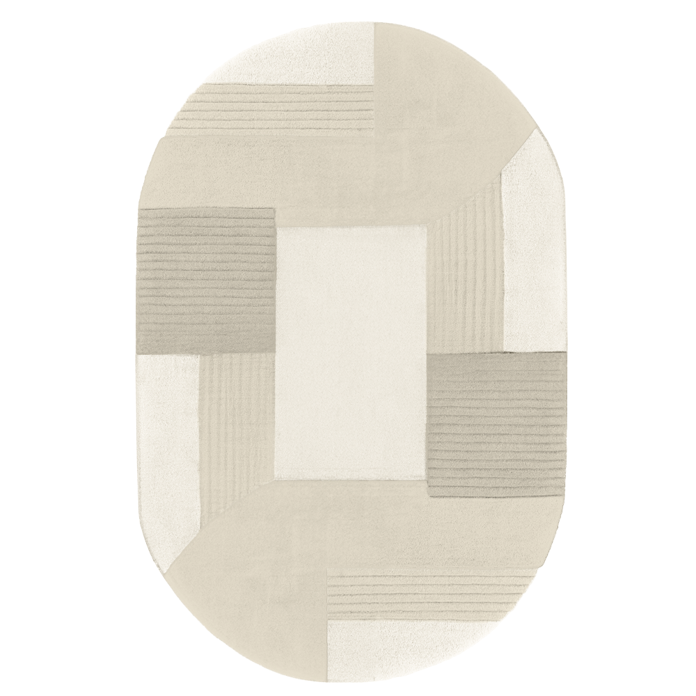 Customizable Mosaic Oval Tufted Rug、mySite、gigharbornorthrealestate