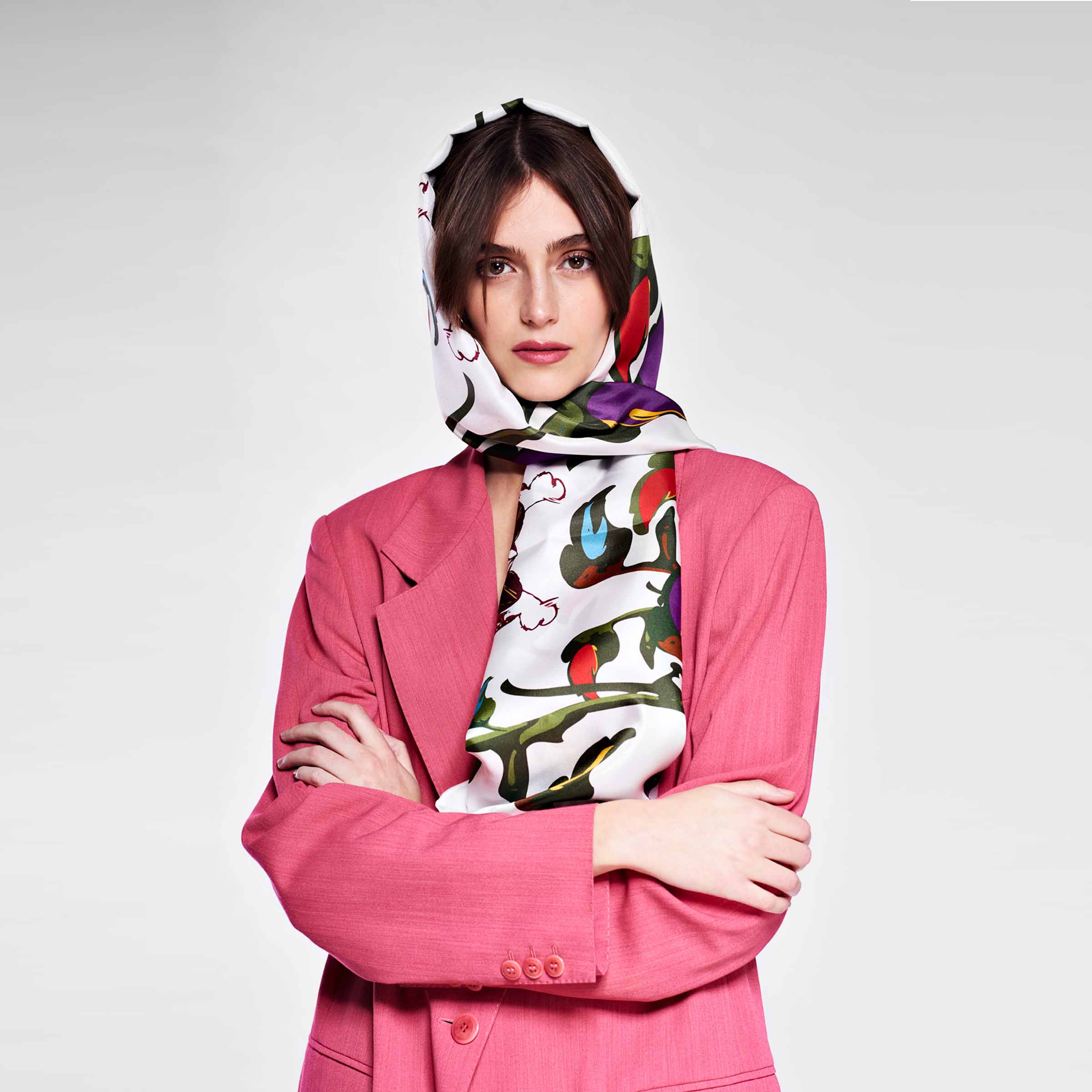 Silk and Cashmere Stole RIBECA by Orequo、mySite、neckold