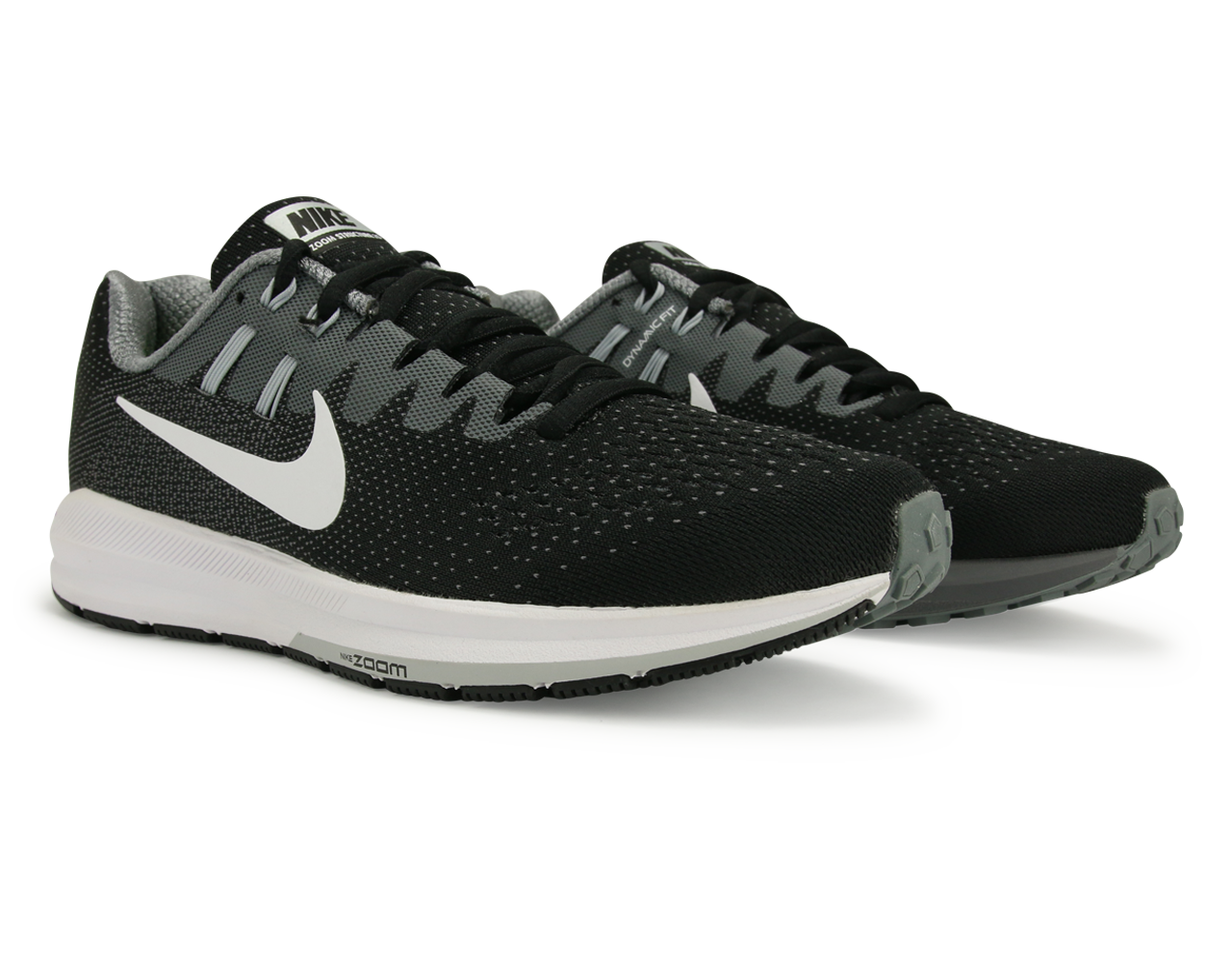Nike Women's Air Zoom Structure Running Shoes Black/Cool Grey、mySite、bottomscart