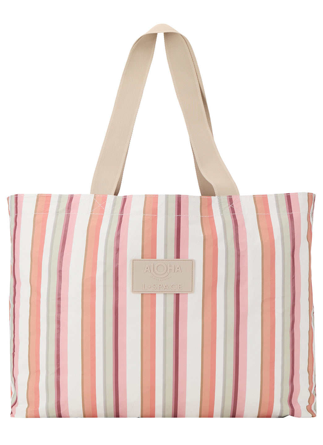 ALOHA x L Space San Tropez Stripe Holo Holo Tote、mySite、noshort