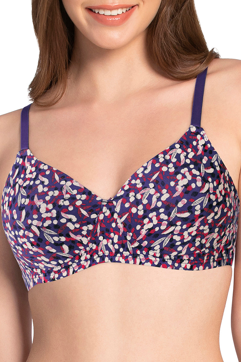  Cotton Dream Padded Non Wired T-shirt Bra - Blue Shadow Pr、mySite、justintrudeaud