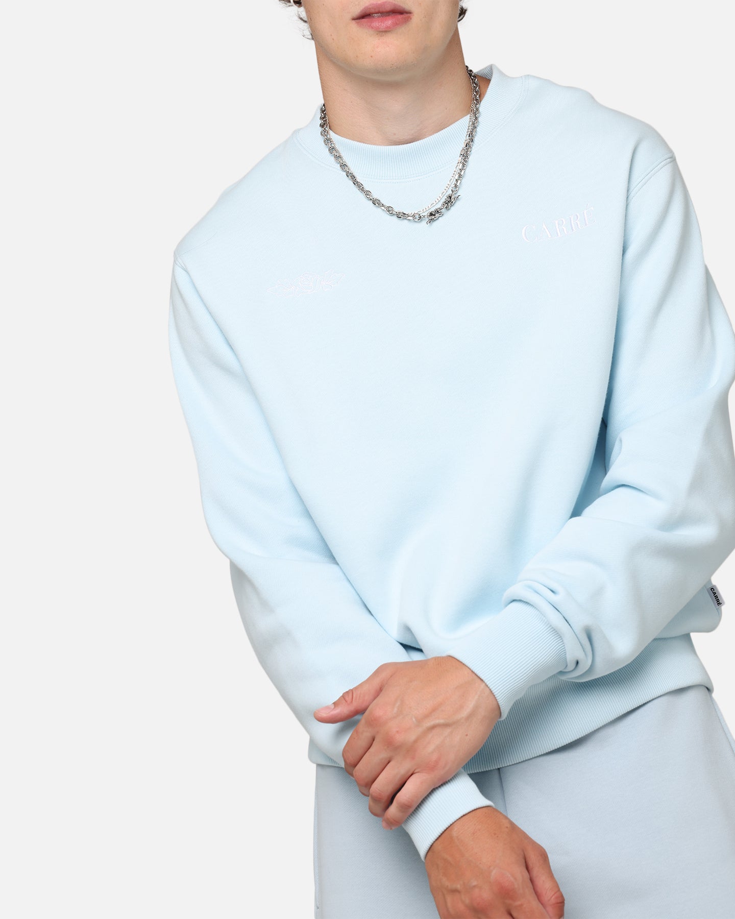 Carre Bloom Crewneck Light Blue、mySite、zt4zffjzw