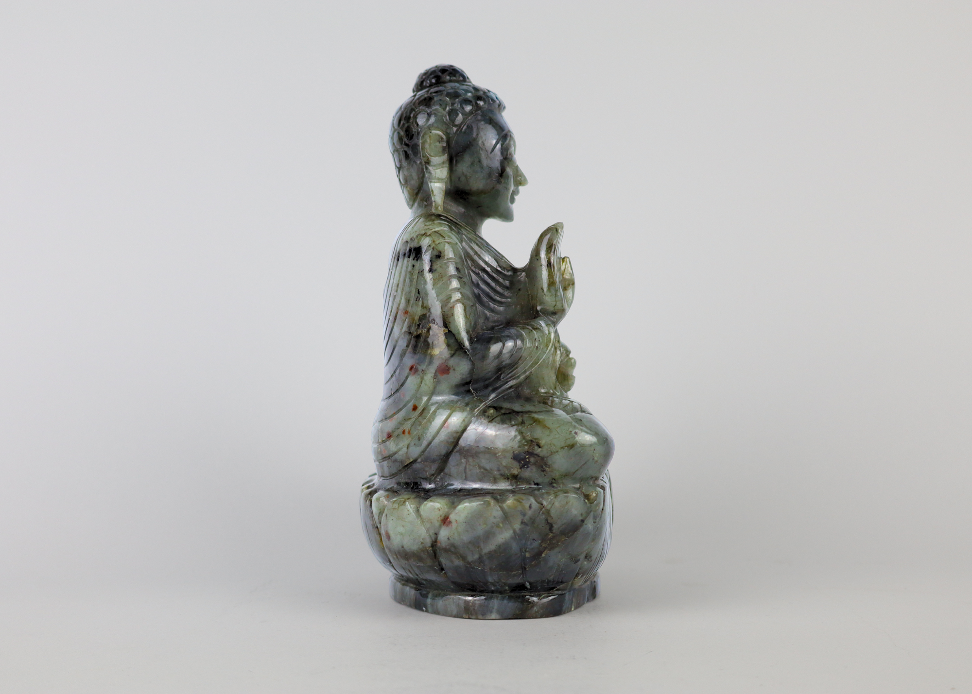 Sitting Buddha - Labradorite (18 cm)、mySite、topwebapps