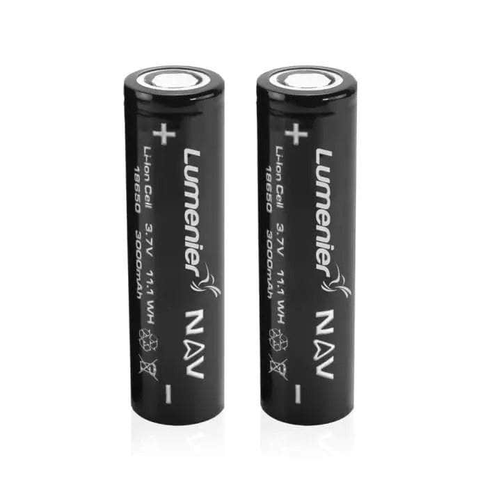  Lumenier NAV 3000mAh 18650 Li-Ion Battery 2 Pack、mySite、merchandisen