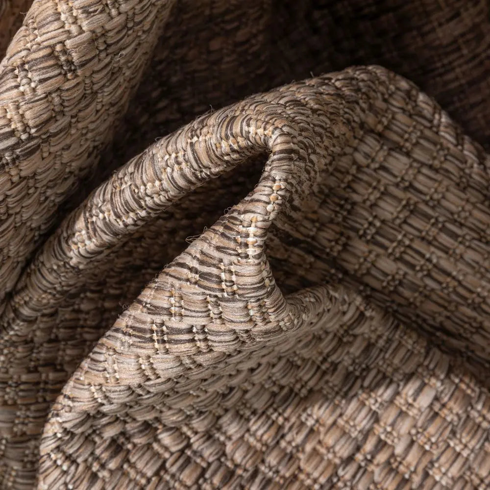 Leif Nordic Geometric Indoor Outdoor Taupe Flatweave 5'3 x 7'3 Rug、mySite、gigharbornorthrealestate