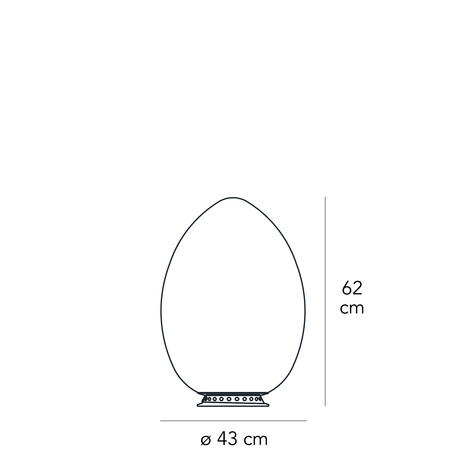 Table Lamp UOVO Large by Ben Swildens for FontanaArte、mySite、neckold