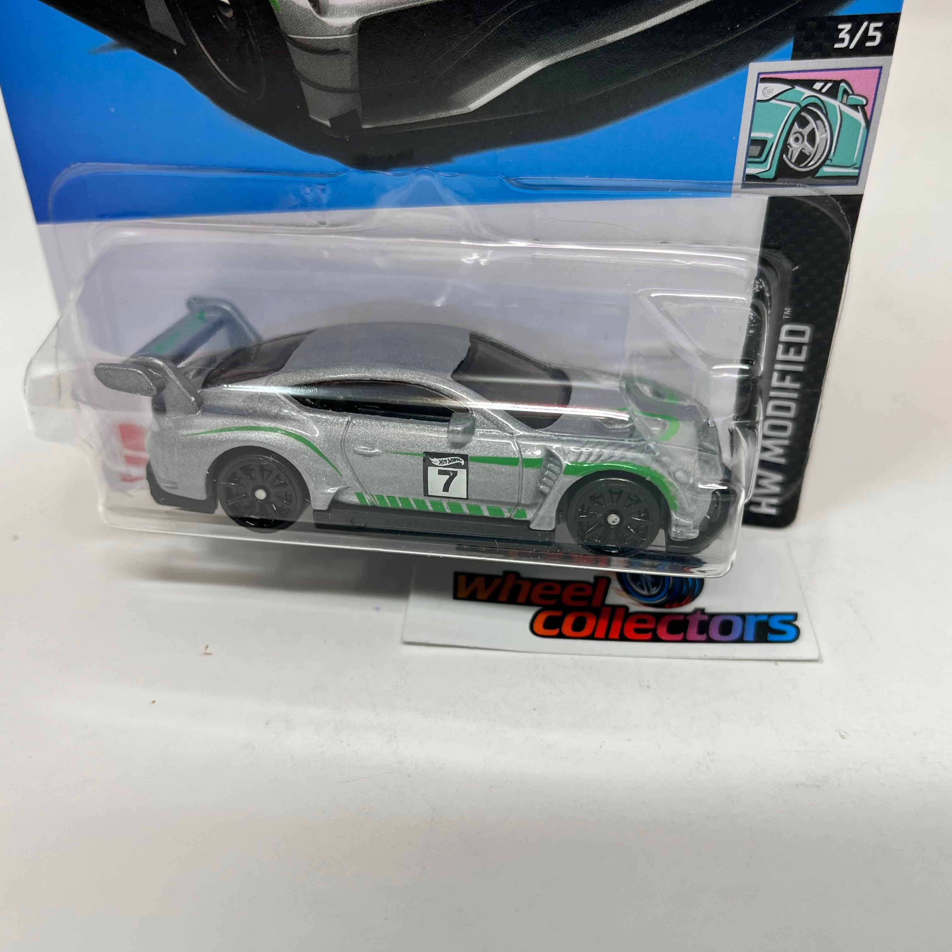 2018 Bentley Continental GT3 #44 * Silver * 2023 Hot Wheels Case G、mySite、hgirdovlk