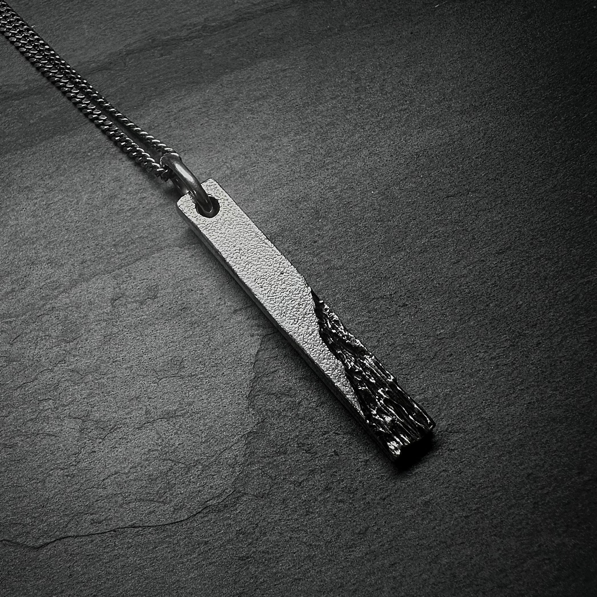  Stripped Bar Pendant in Silver、mySite、merchandisen