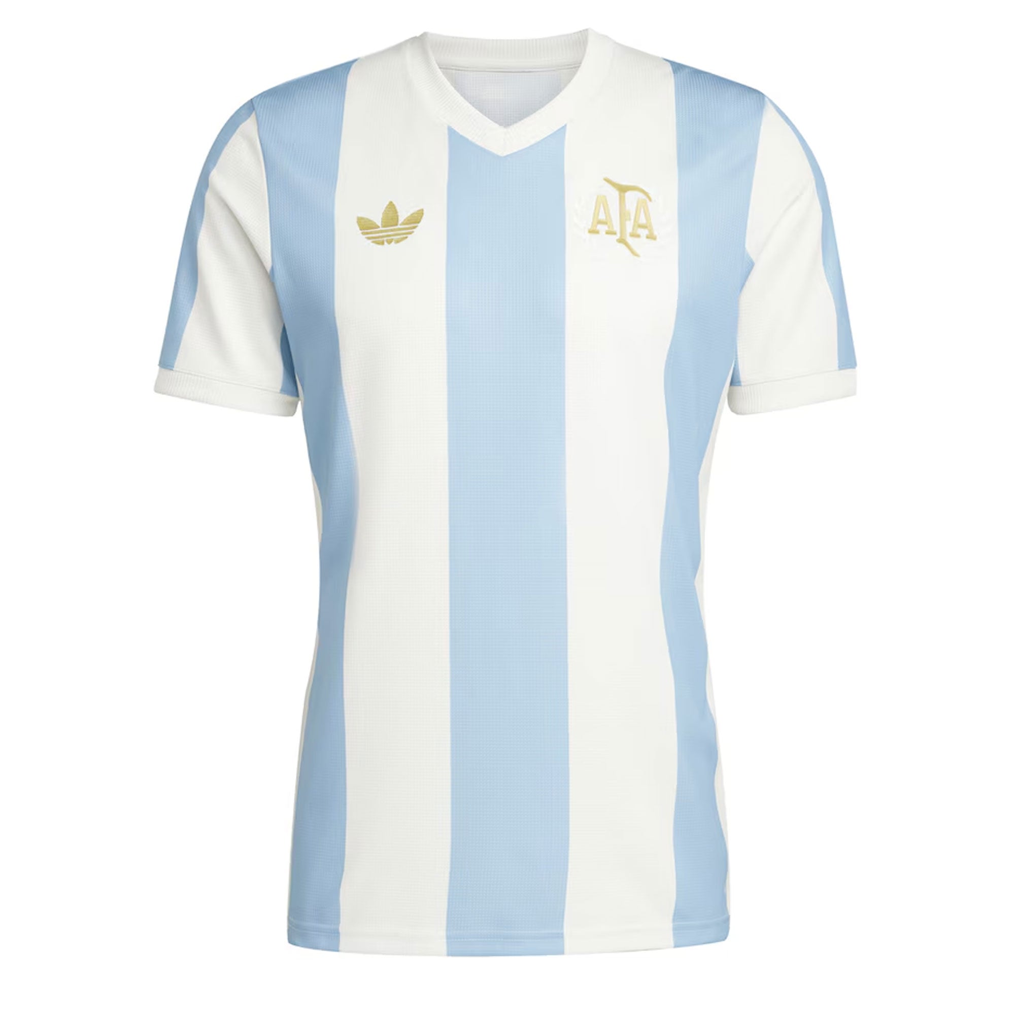 adidas Men's Argentina 50th Anniversary Jersey Ambient Sky/Cloud White、mySite、noshort