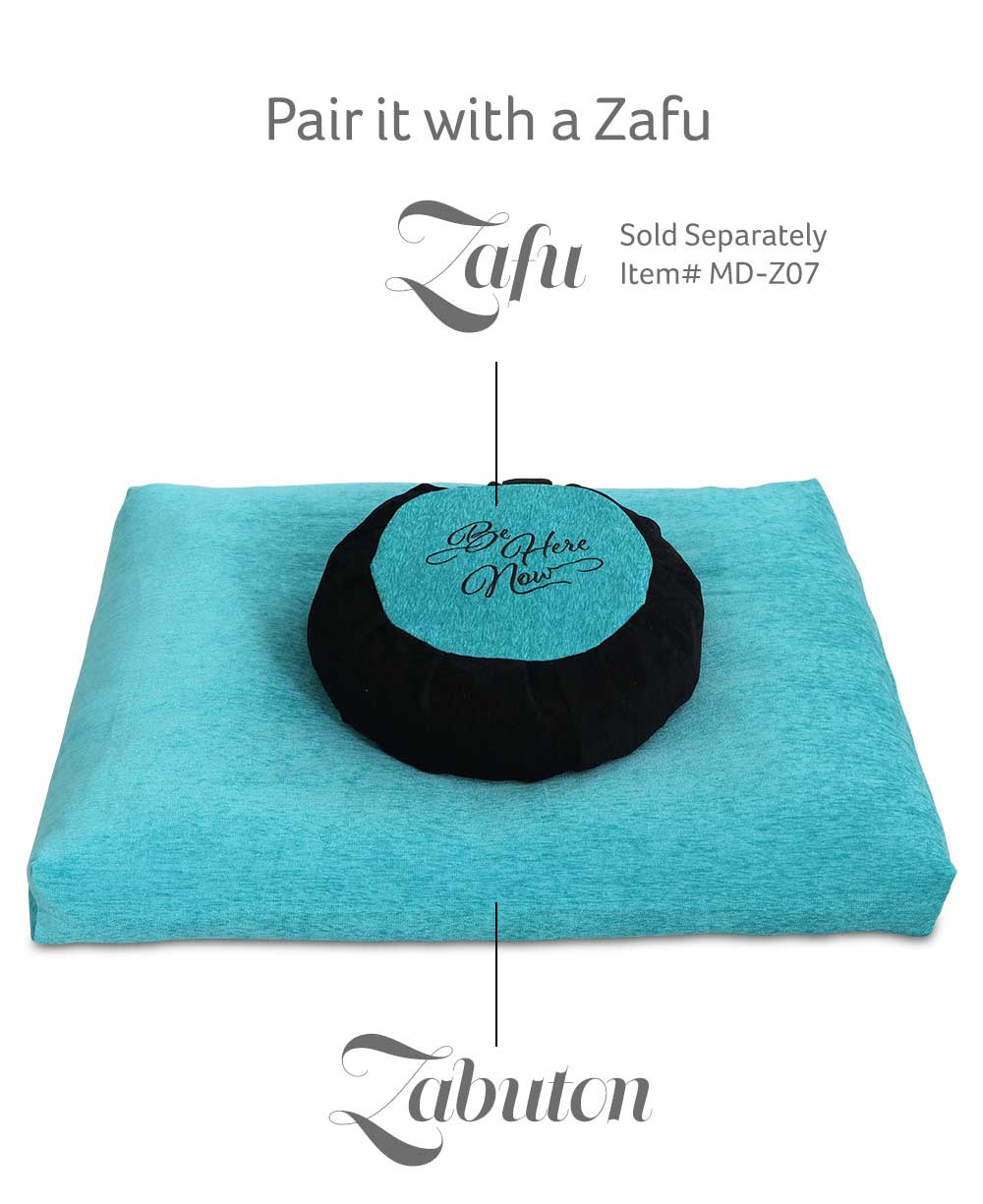 Turquoise Blue Zabuton Meditation Cushion、mySite、topwebapps