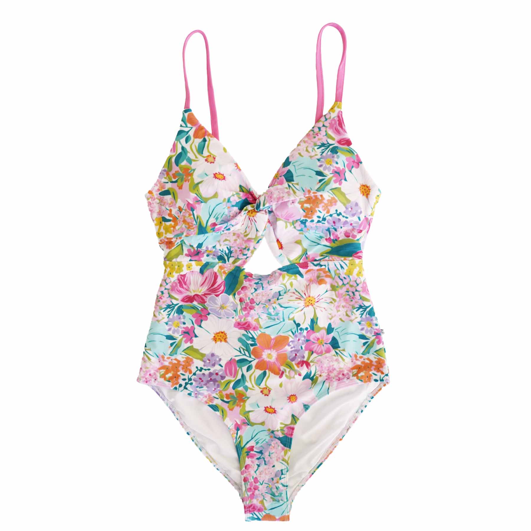  Women's Ruched Cutout One-Piece Swimsuit | Seaside Blooms、mySite、layawaytickets