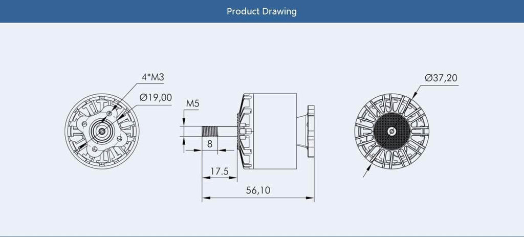 T-Motor V3120 3120 700Kv Motor